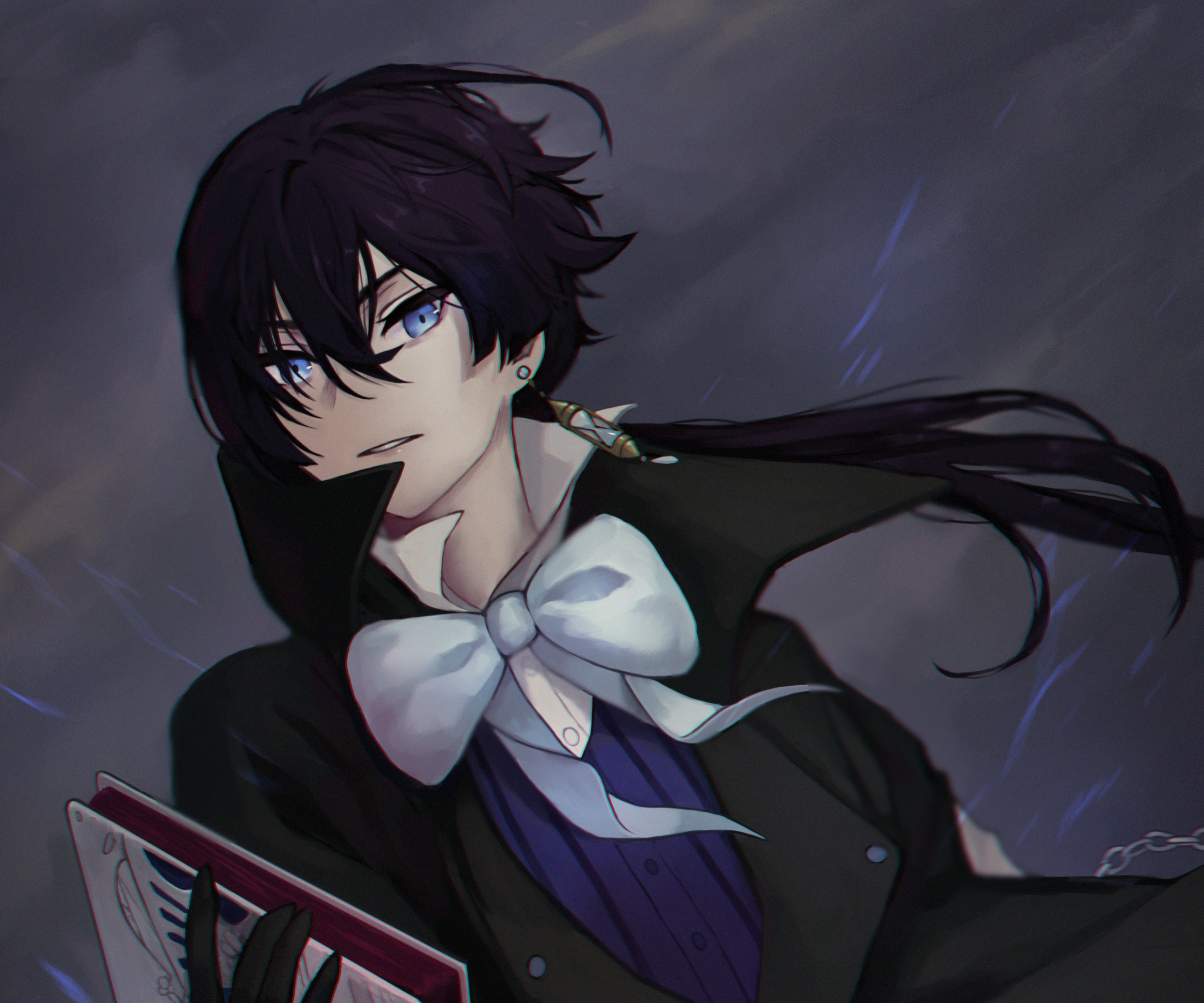 Vanitas from The Case Study Of Vanitas holding a book HD Wallpaper