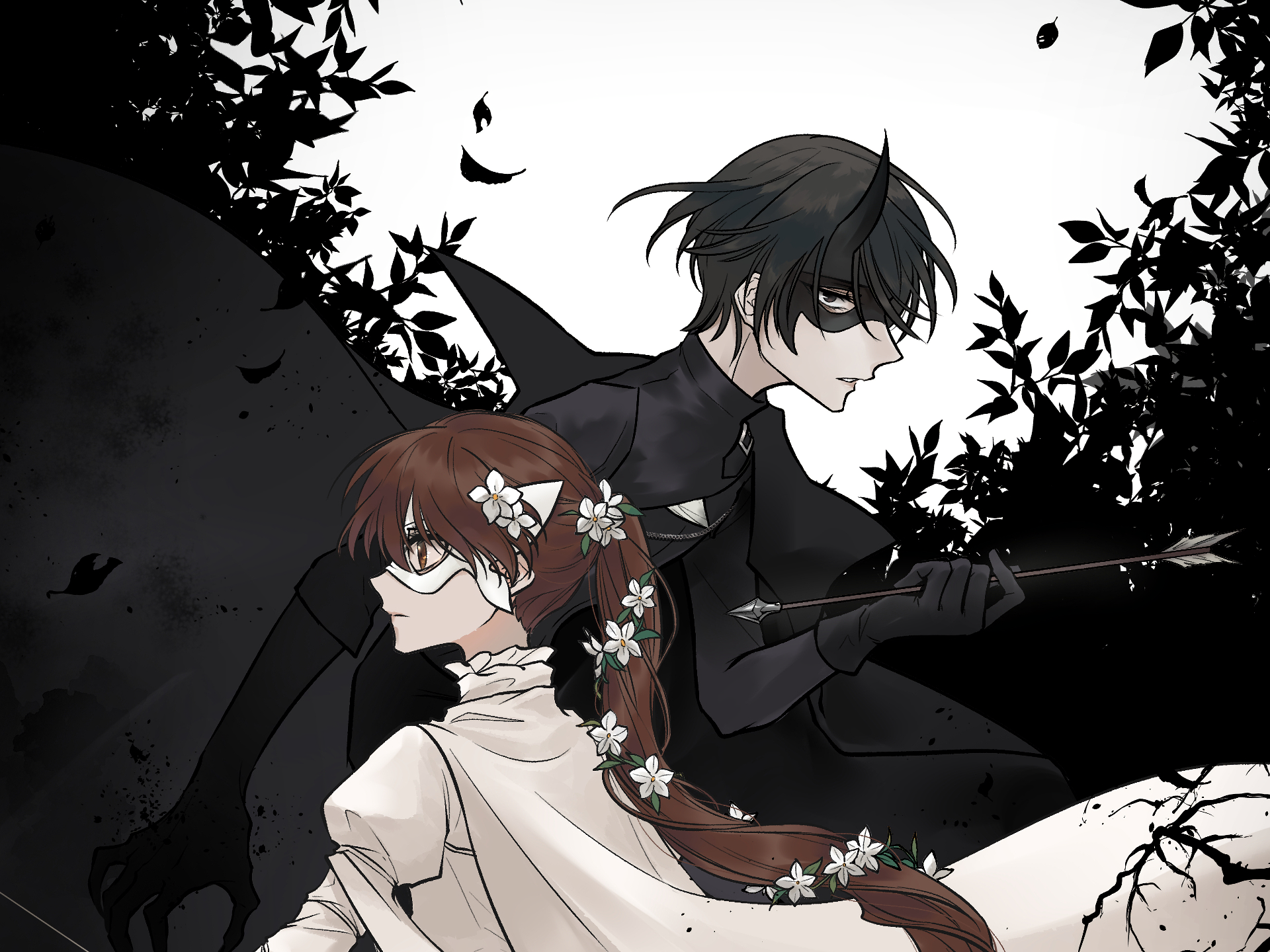 Anne Neville and Richard from Requiem of the Rose King HD Wallpaper