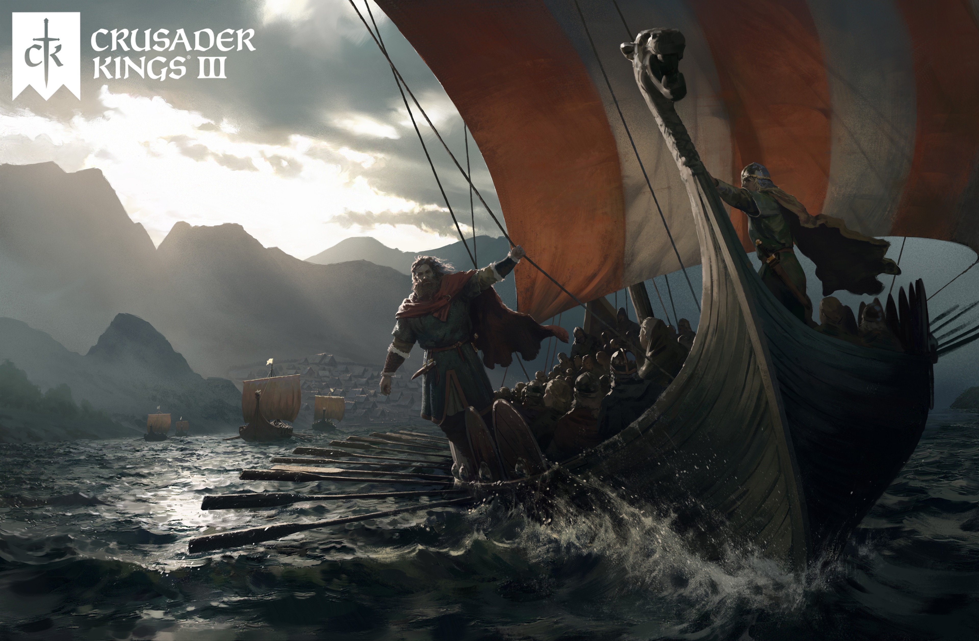 Crusader Kings III 4K Viking Longship HD Wallpaper