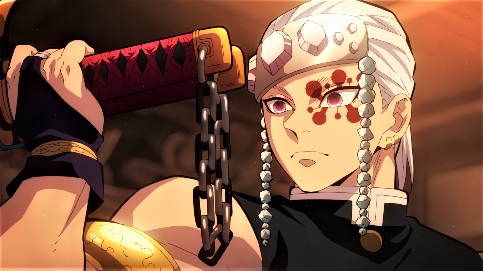 Tengen Uzui from Demon Slayer: Kimetsu No Yaiba HD Wallpaper