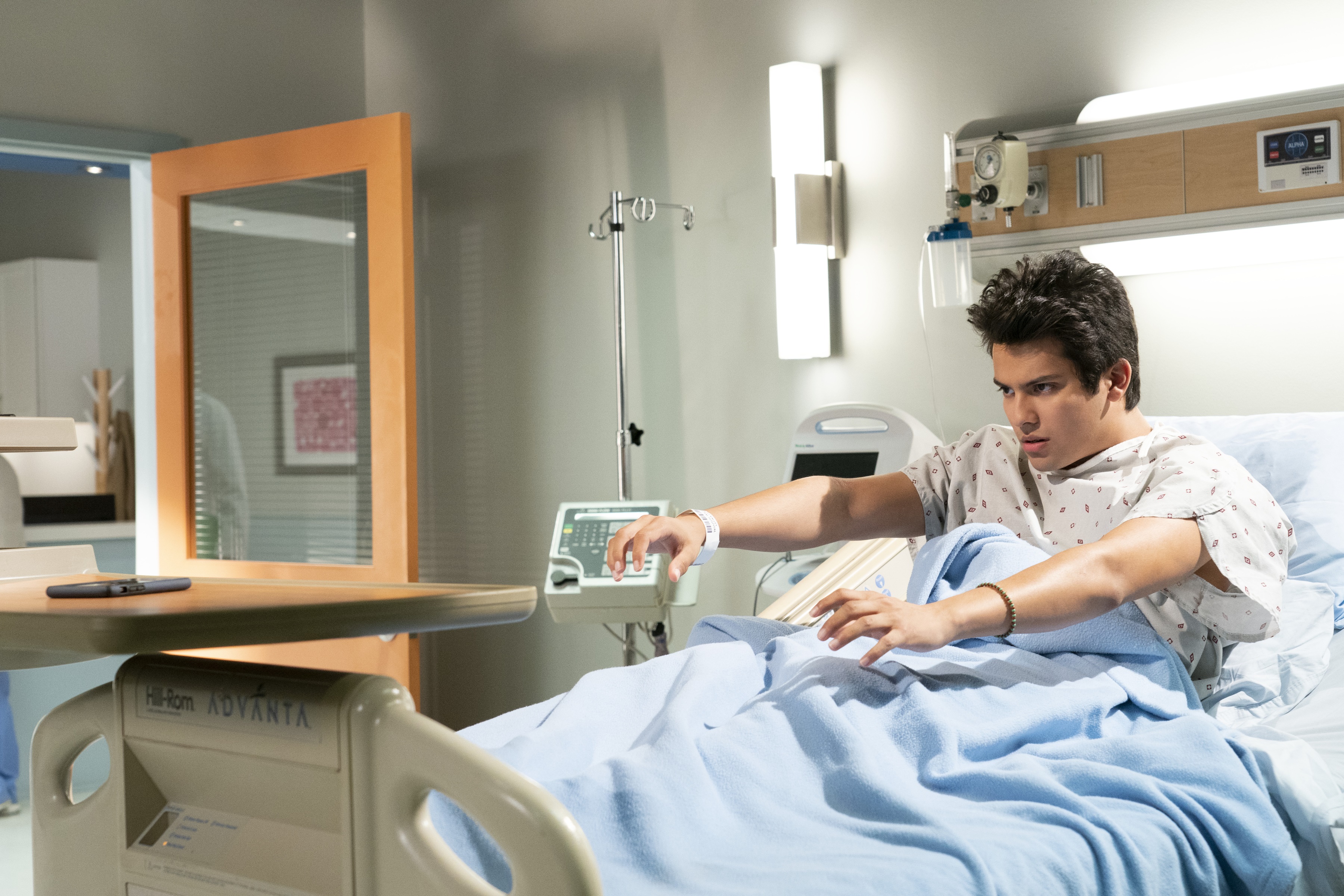 Miguel Diaz from Cobra Kai in hospital HD Wallpaper