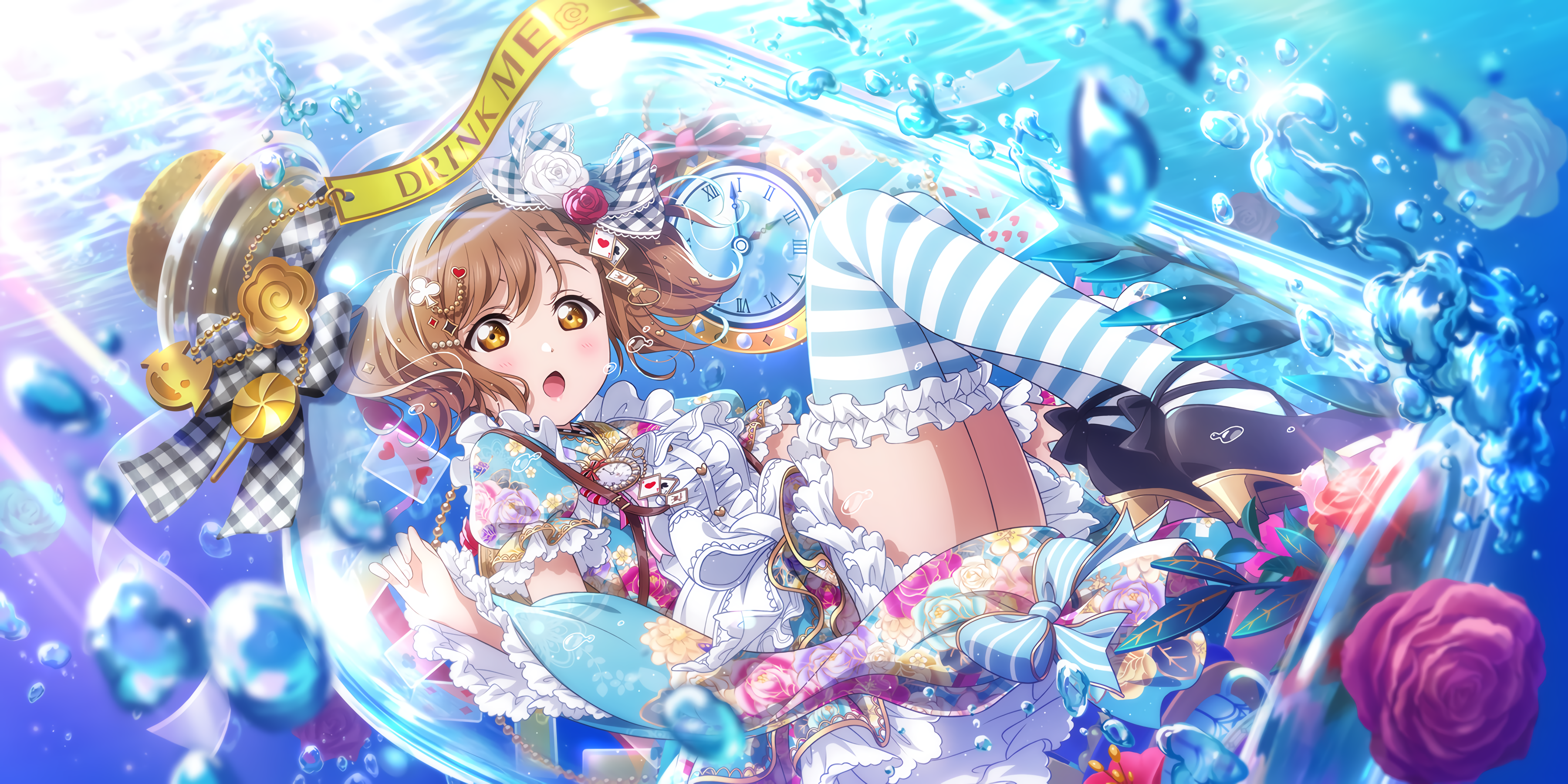 Hanamaru Kunikida from Love Live! Sunshine!! in Wonderland HD Wallpaper