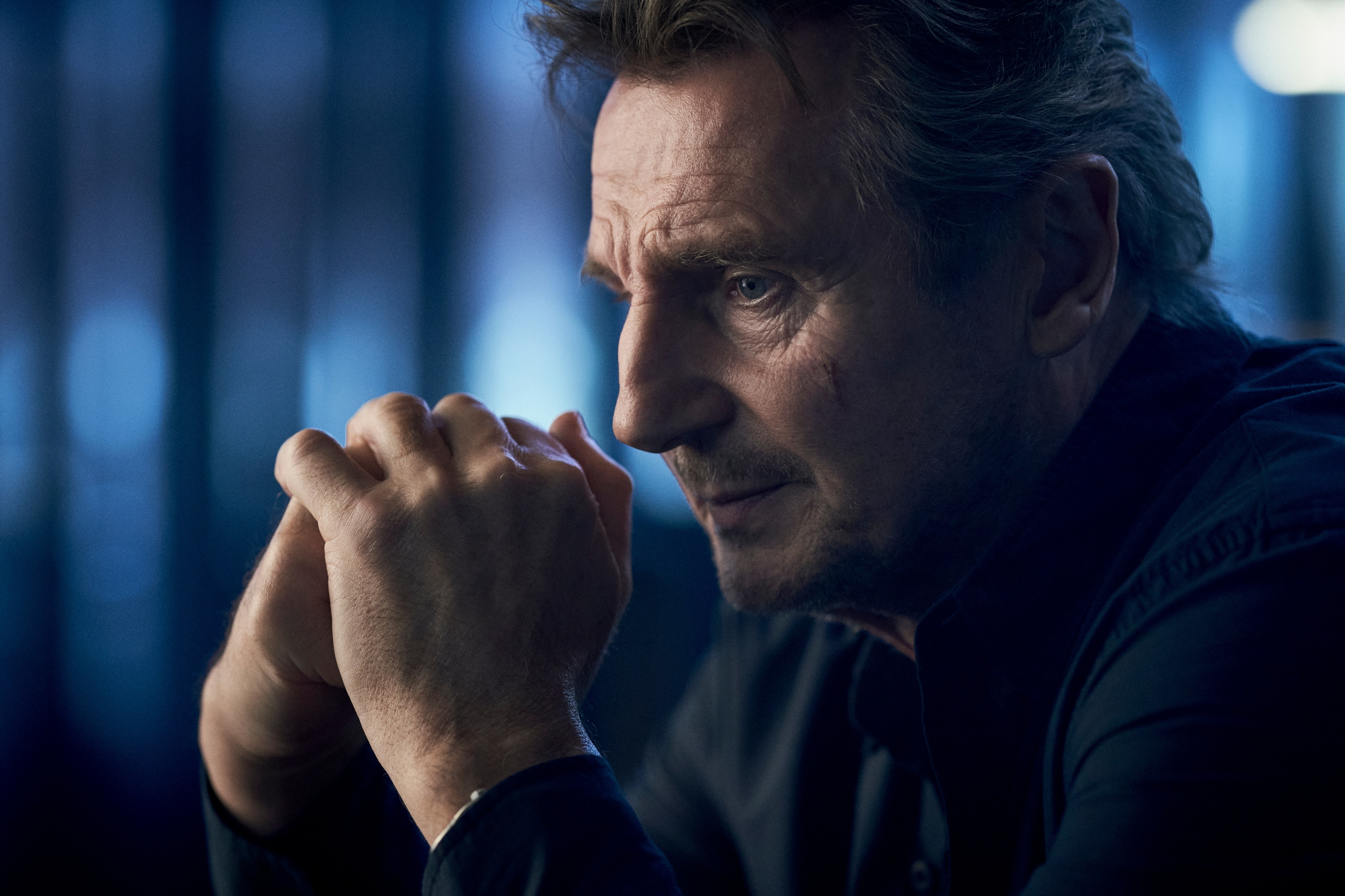 Liam Neeson in Blacklight 4K HD Wallpaper