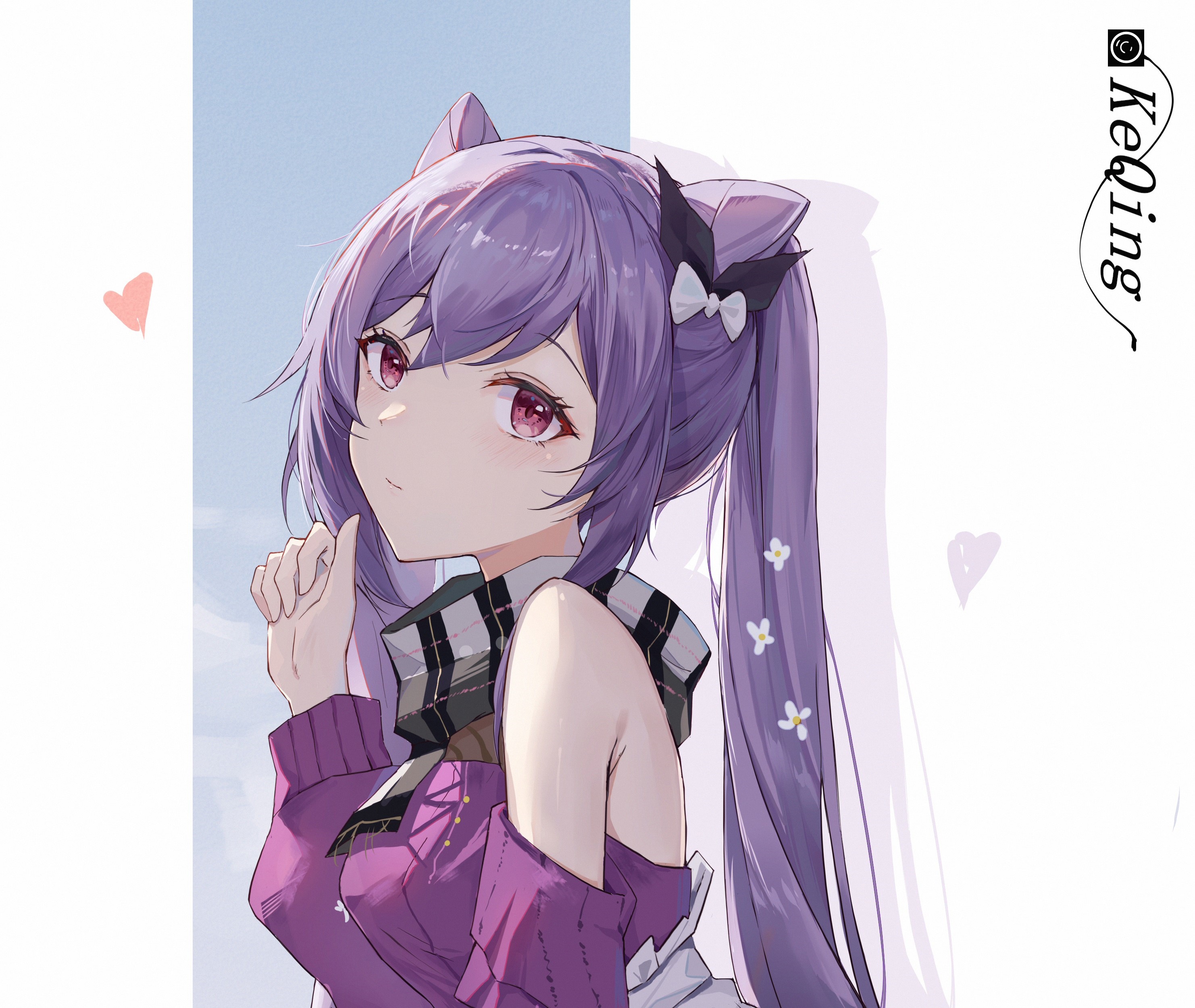 Keqing from Genshin Impact HD Wallpaper