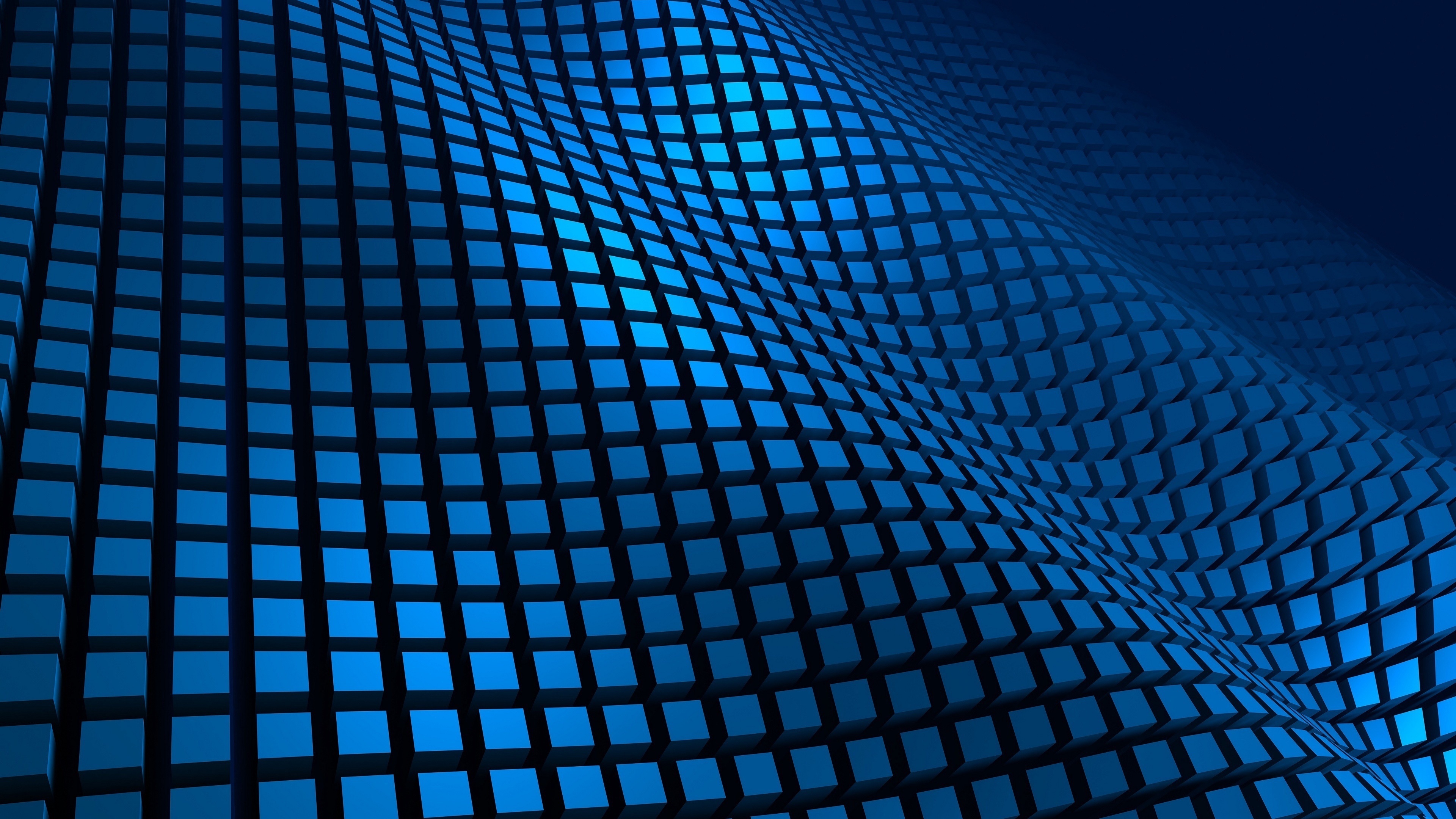 Abstract Blue Wave 4K HD Wallpaper