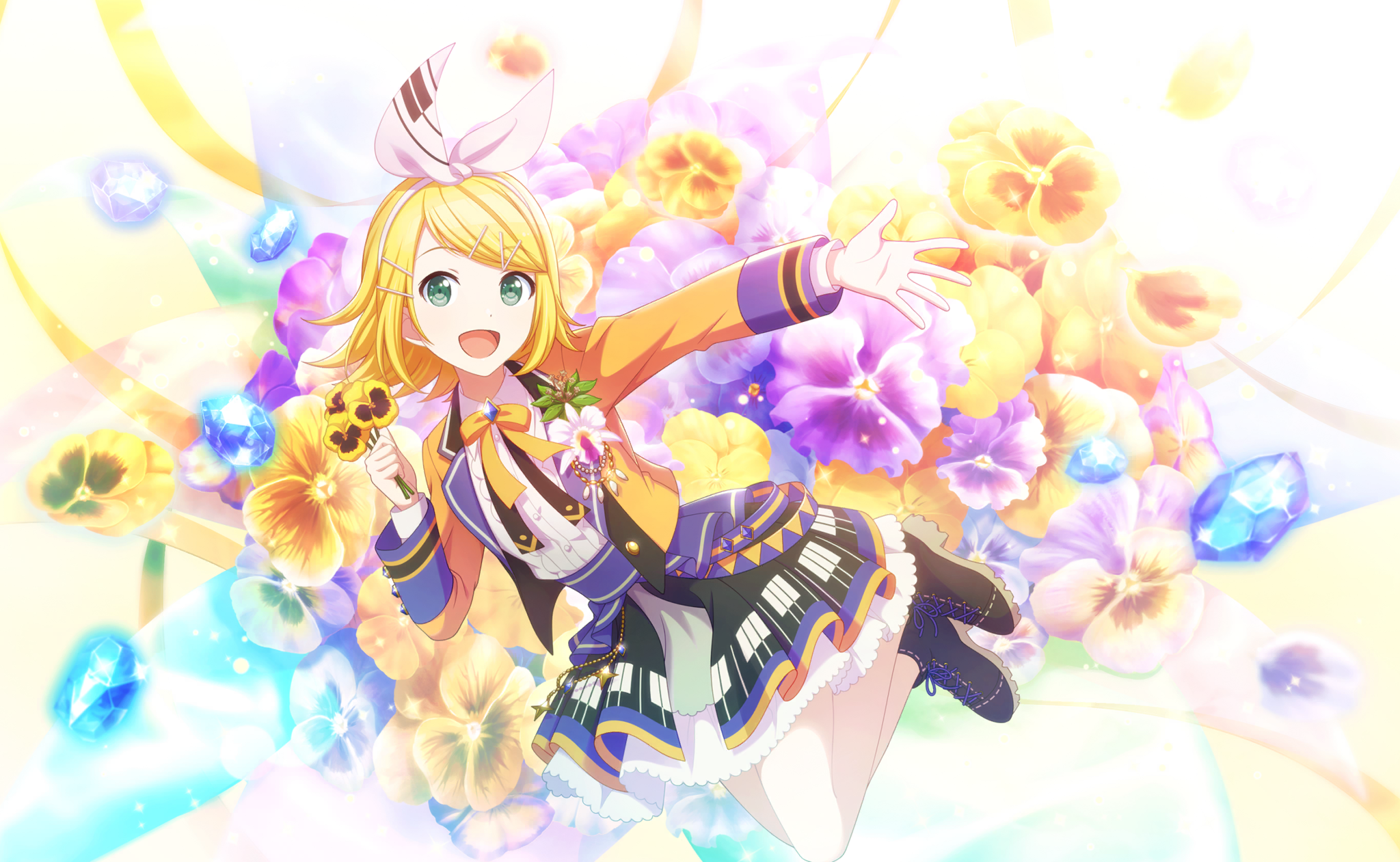 Rin Kagamine from Project Sekai: Colorful Stage! Feat. Hatsune Miku HD Wallpaper