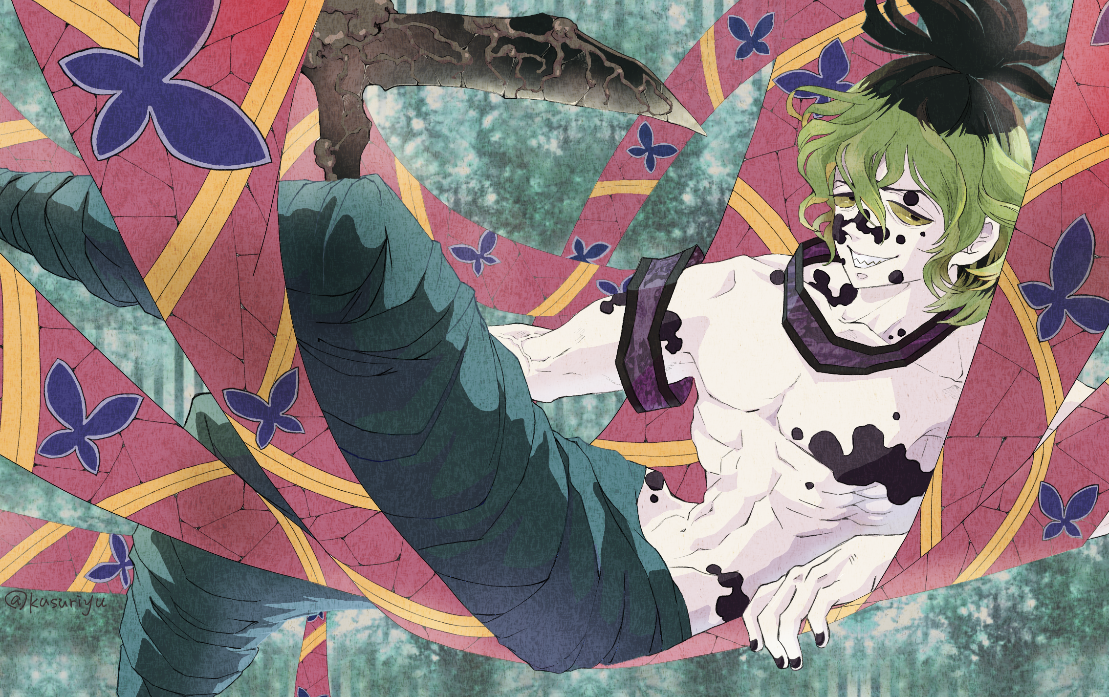 Gyutaro from Demon Slayer: Kimetsu no Yaiba HD Wallpaper