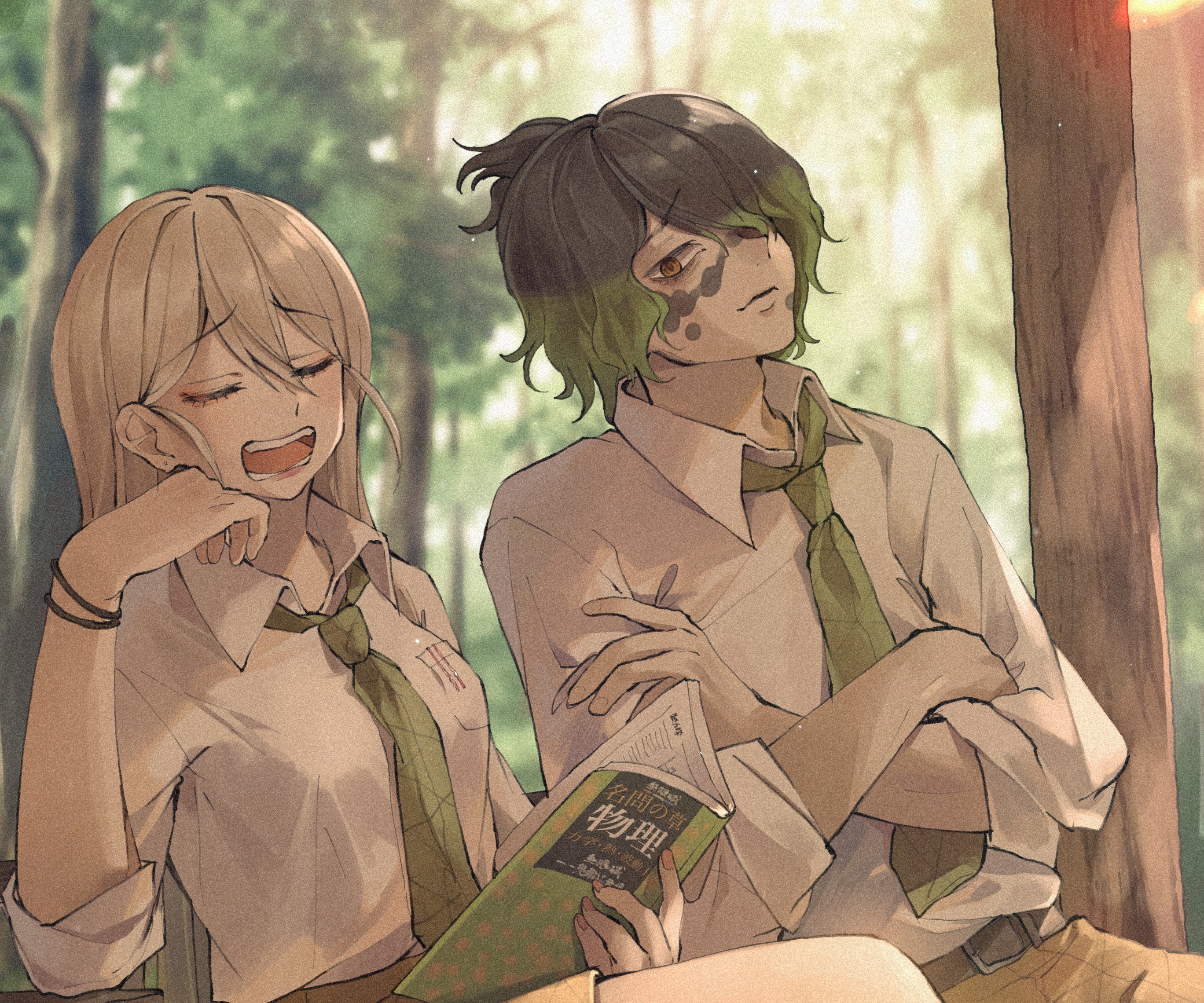 Daki and Gyutaro from Demon Slayer HD Wallpaper