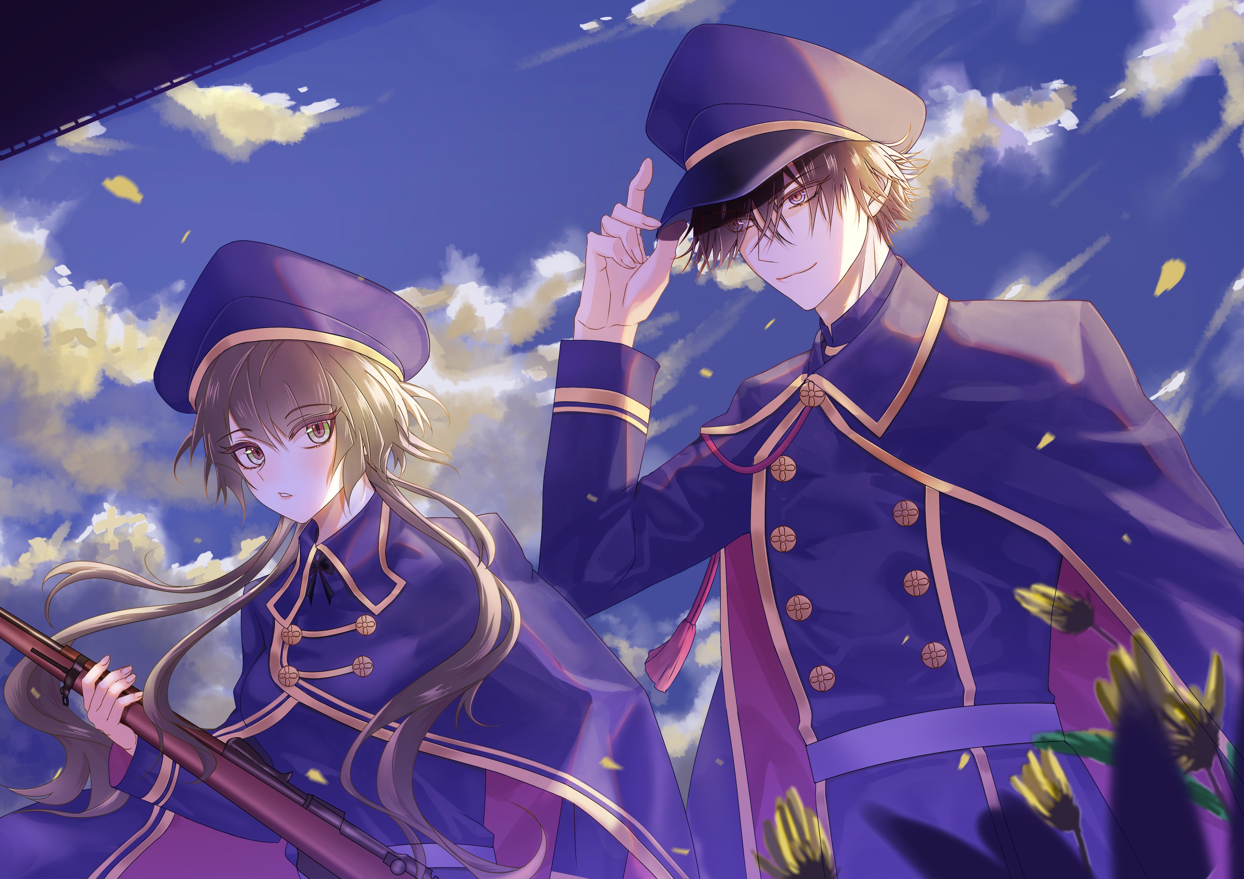 Yanagi Aiji and Hoshino Ichika from Collar X Malice 4K HD Wallpaper