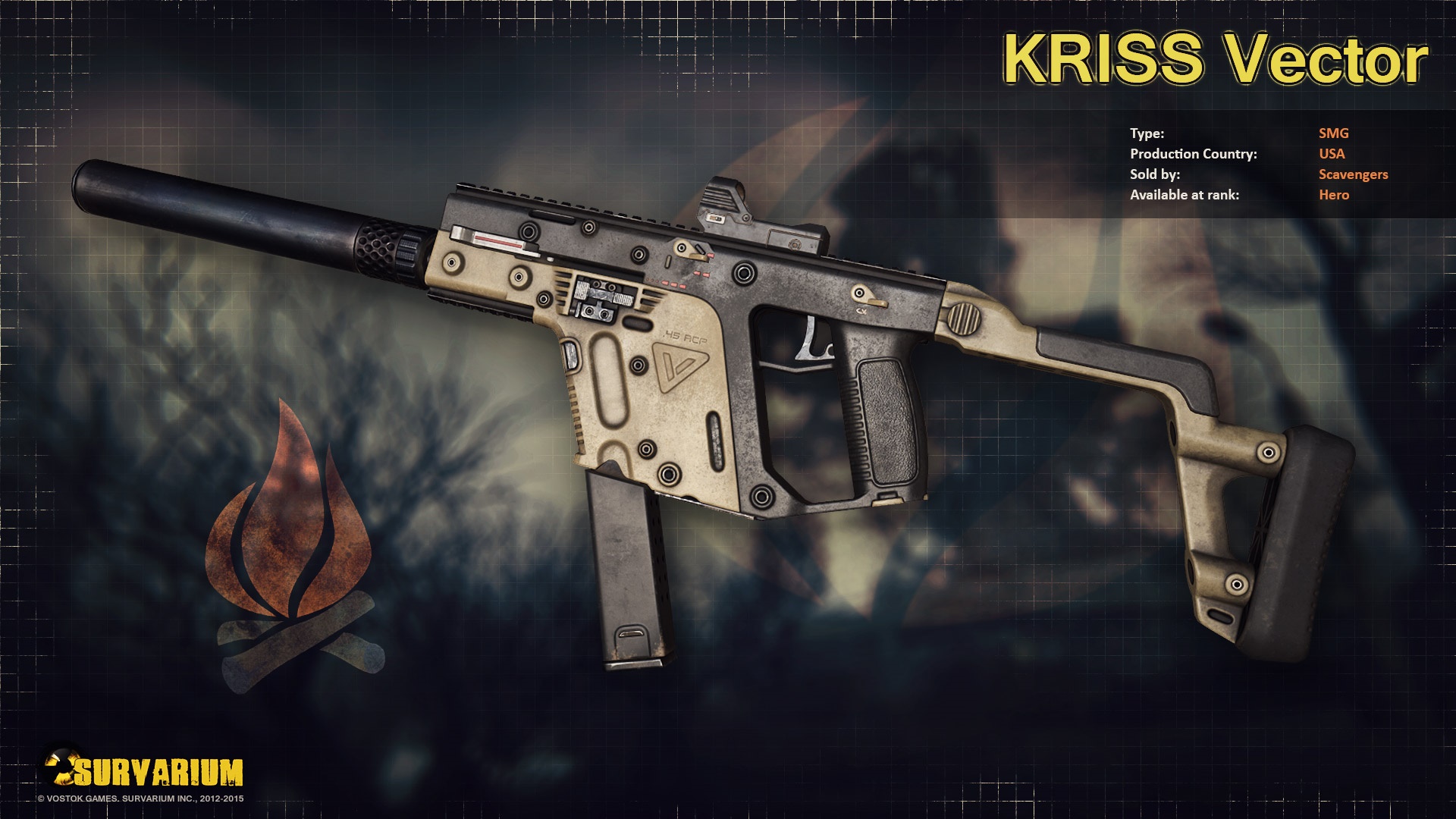 KRISS Vector SMG from Survarium HD Wallpaper