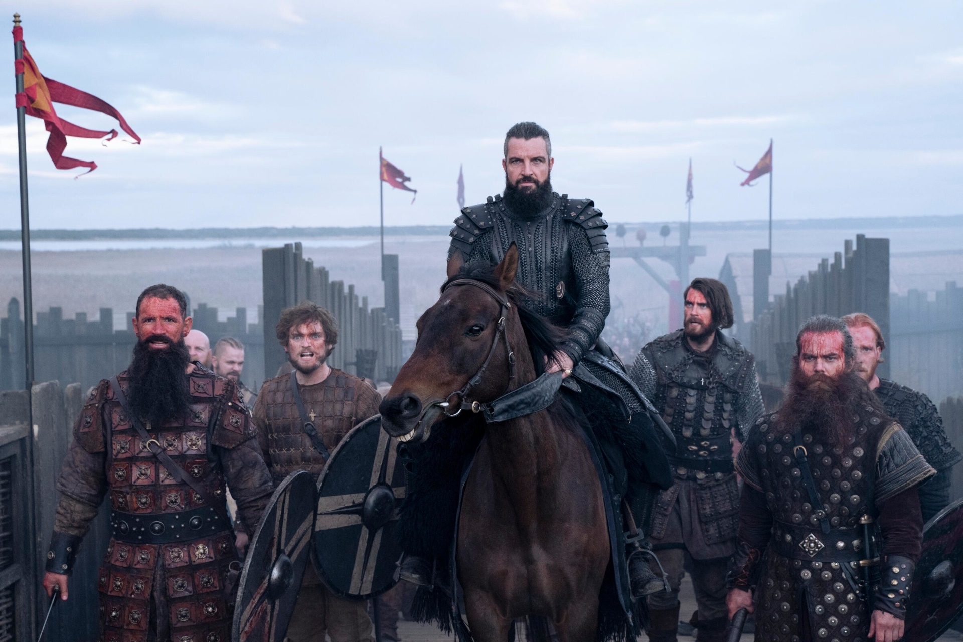 Bradley Freegard as King Canute in Vikings: Valhalla HD Wallpaper
