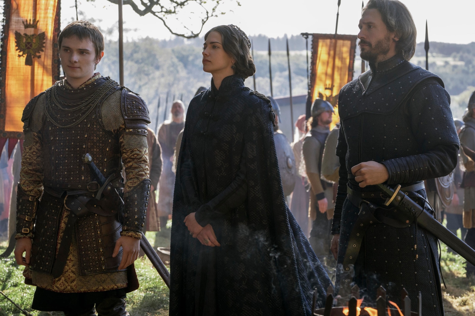 Laura Berlin and David Oakes in Vikings: Valhalla HD Wallpaper