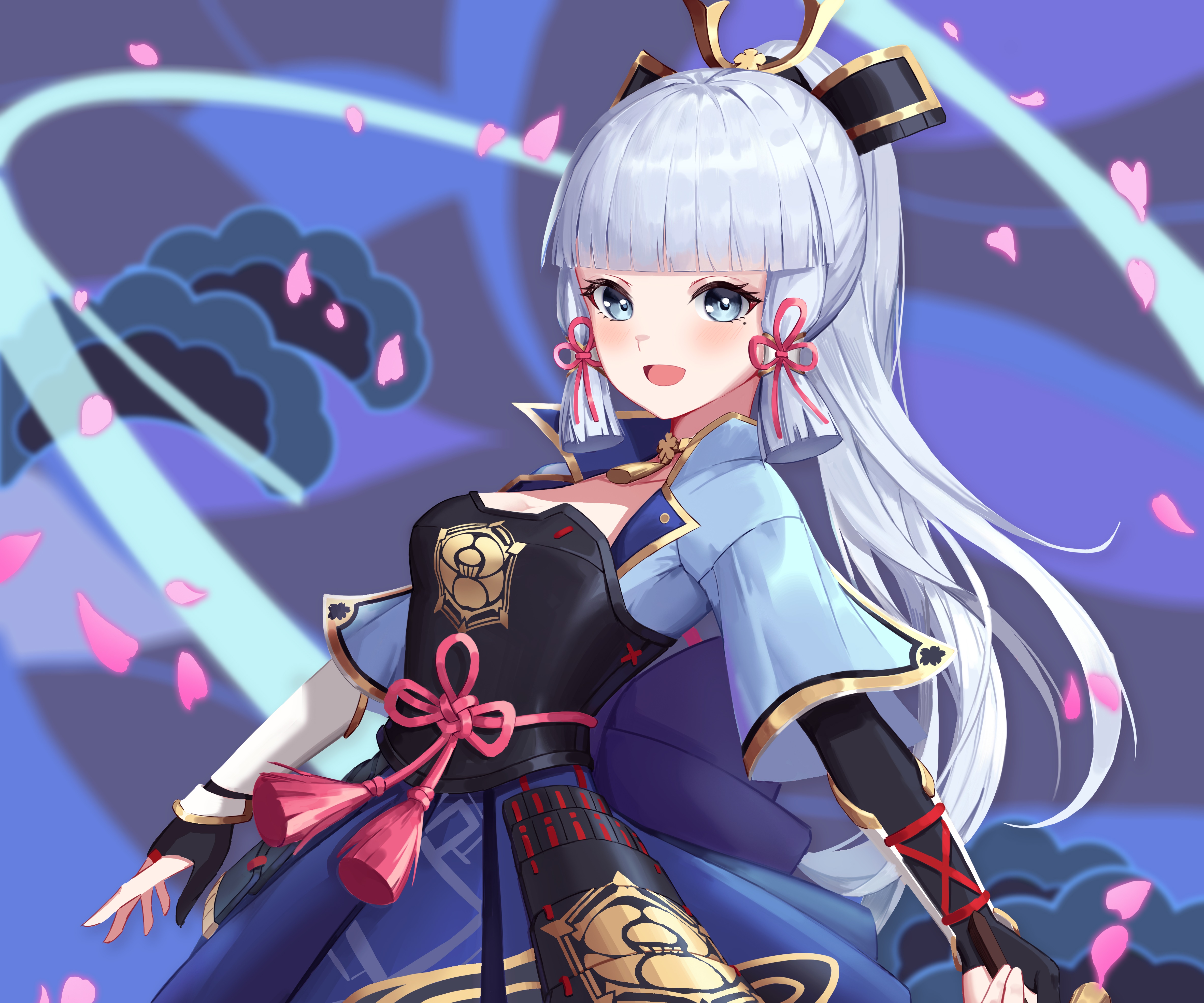 Kamisato Ayaka from Genshin Impact 4K HD Wallpaper