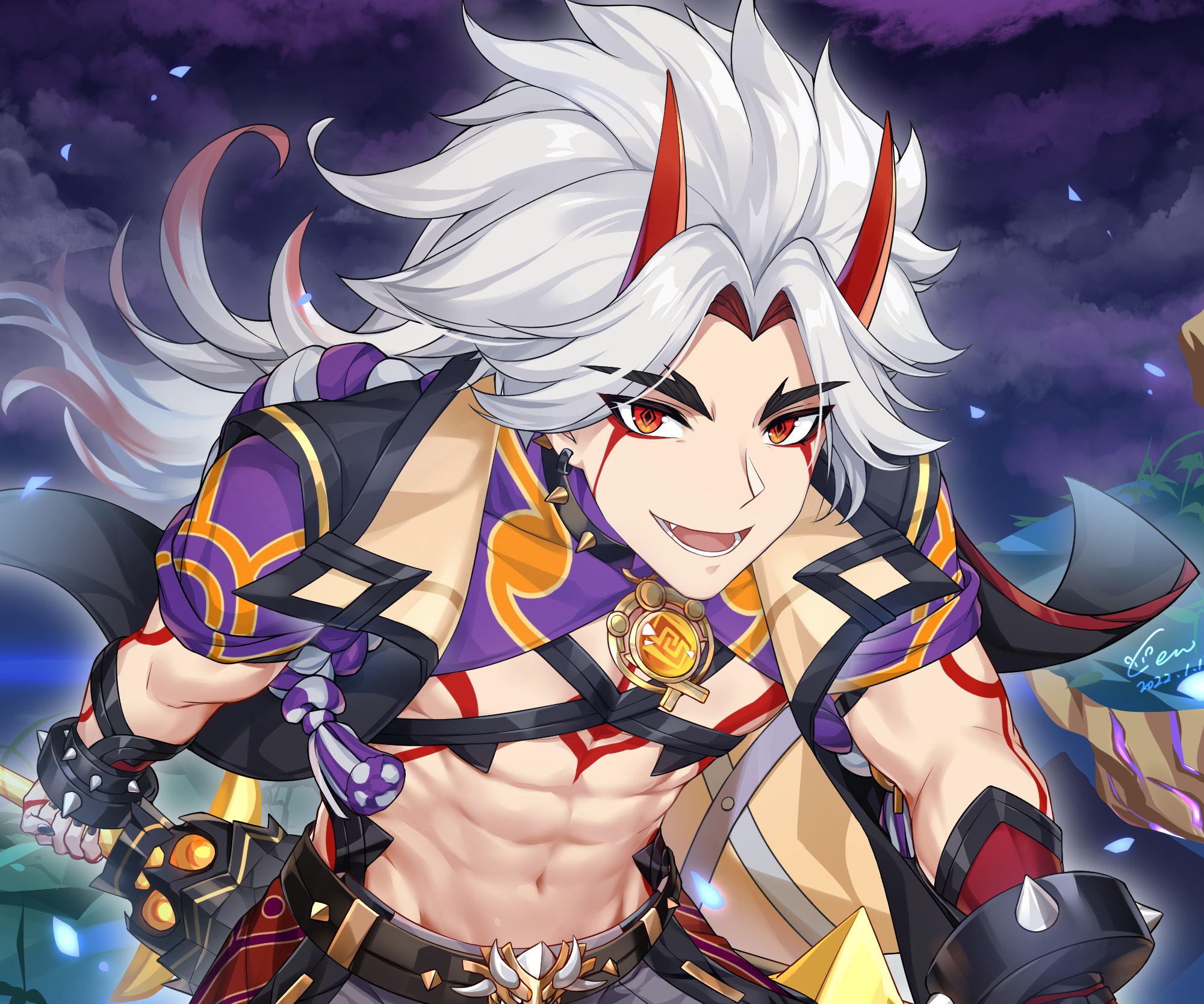 Arataki Itto from Genshin Impact HD Wallpaper