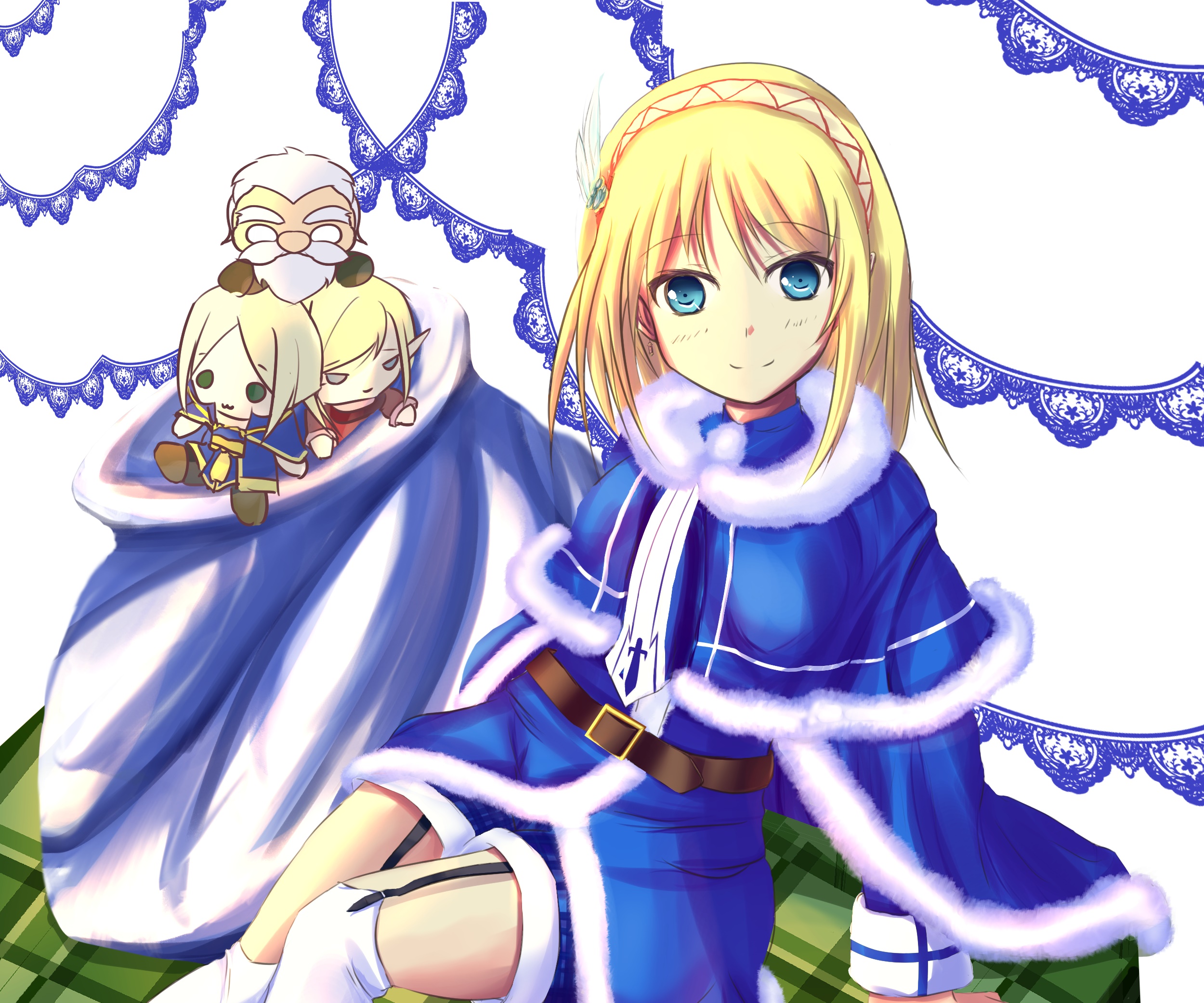 Cayna from In The Land Of Leadale with plush toys HD Wallpaper