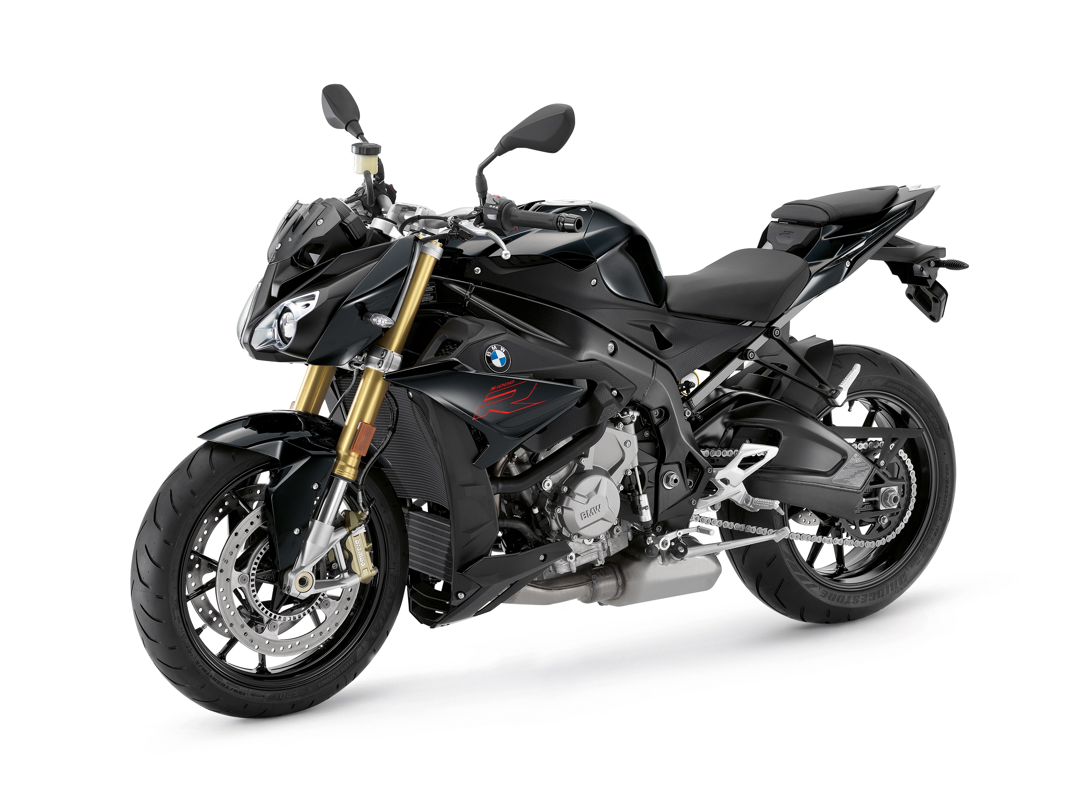 Black BMW S1000R motorcycle HD Wallpaper