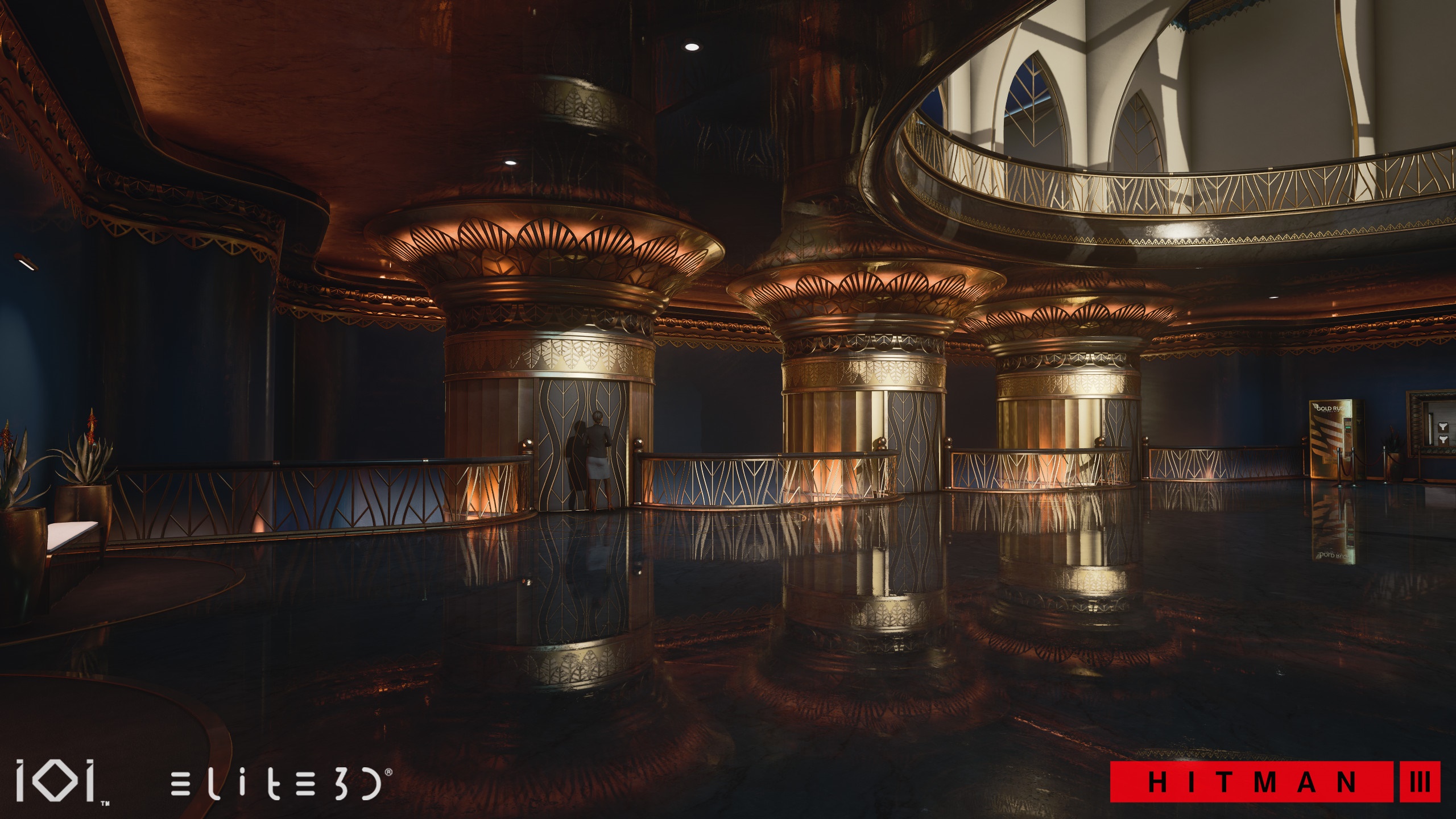 Hitman 3 interior lobby HD Wallpaper