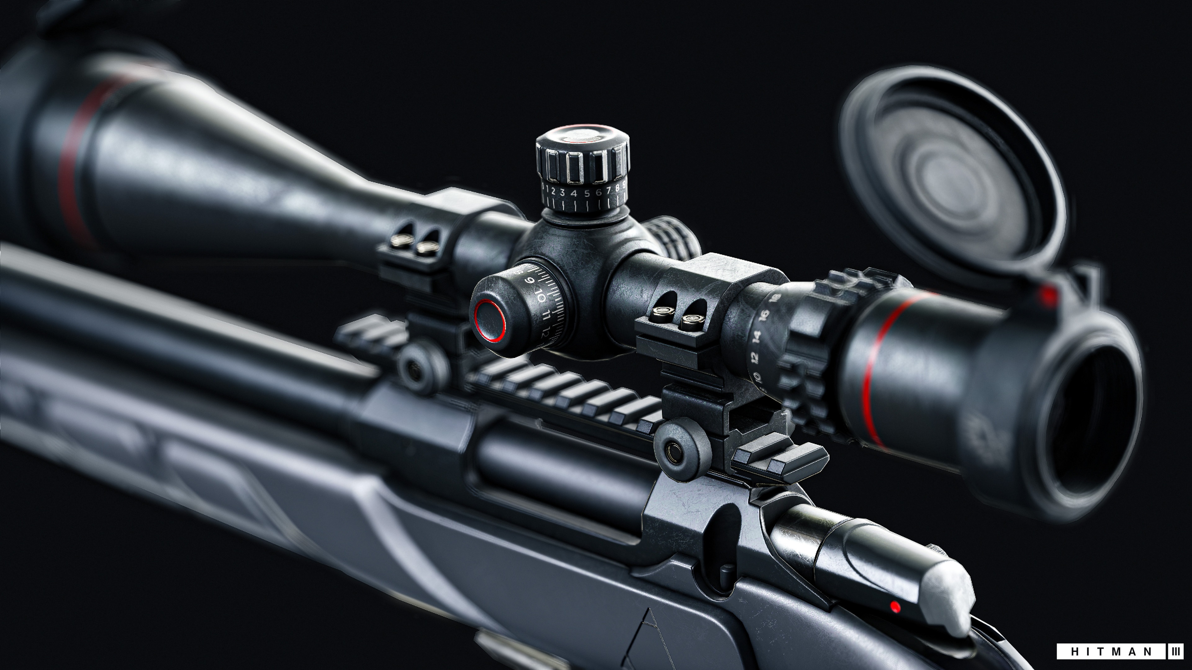 Sniper rifle scope from Hitman 3 4K HD Wallpaper