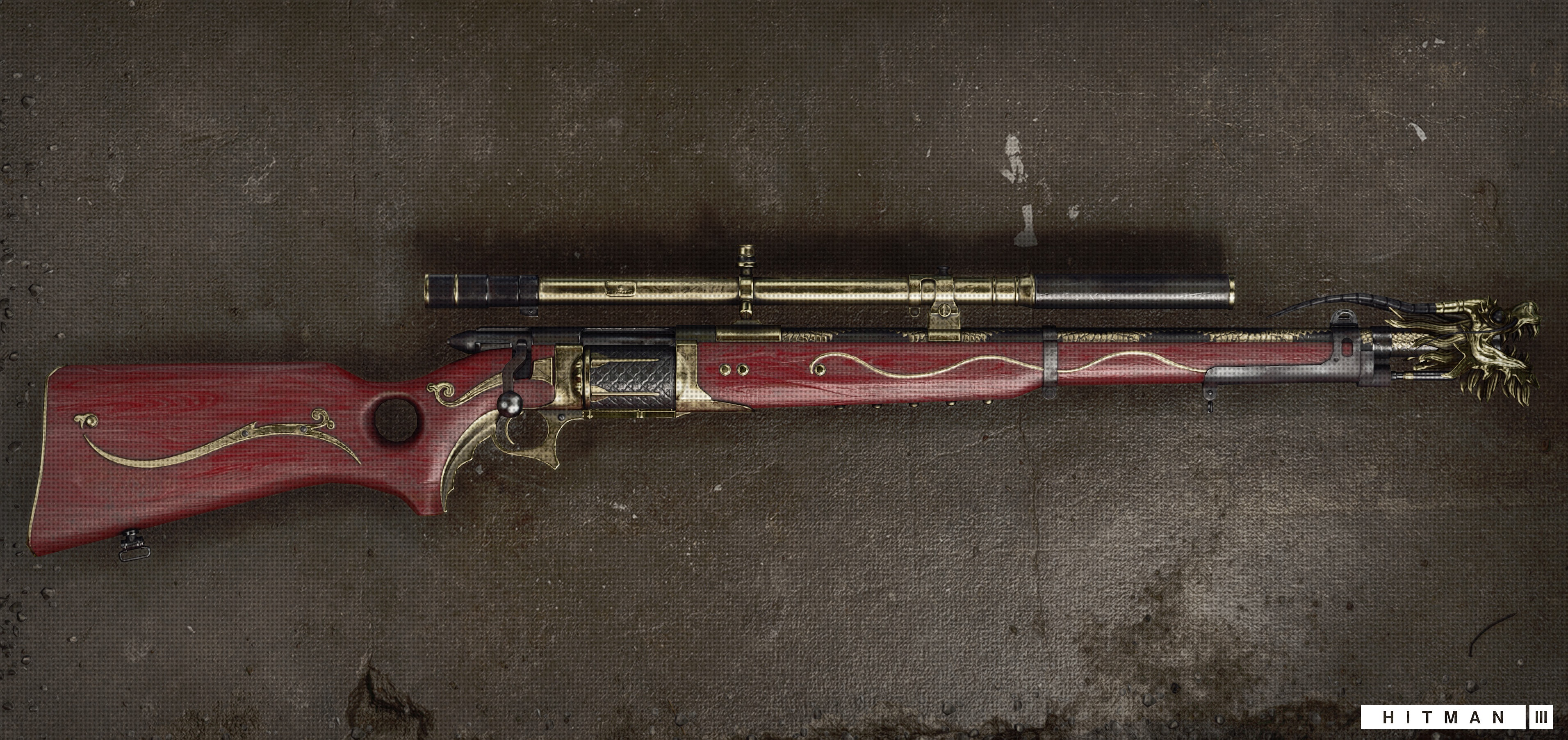 Customized sniper rifle from Hitman 3 HD Wallpaper