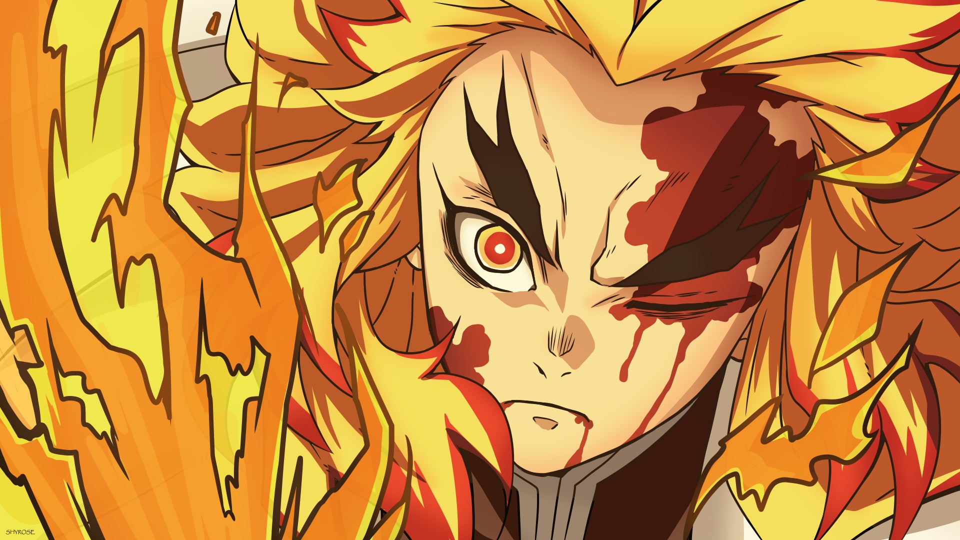 Kyojuro Rengoku from Demon Slayer: Kimetsu No Yaiba HD Wallpaper