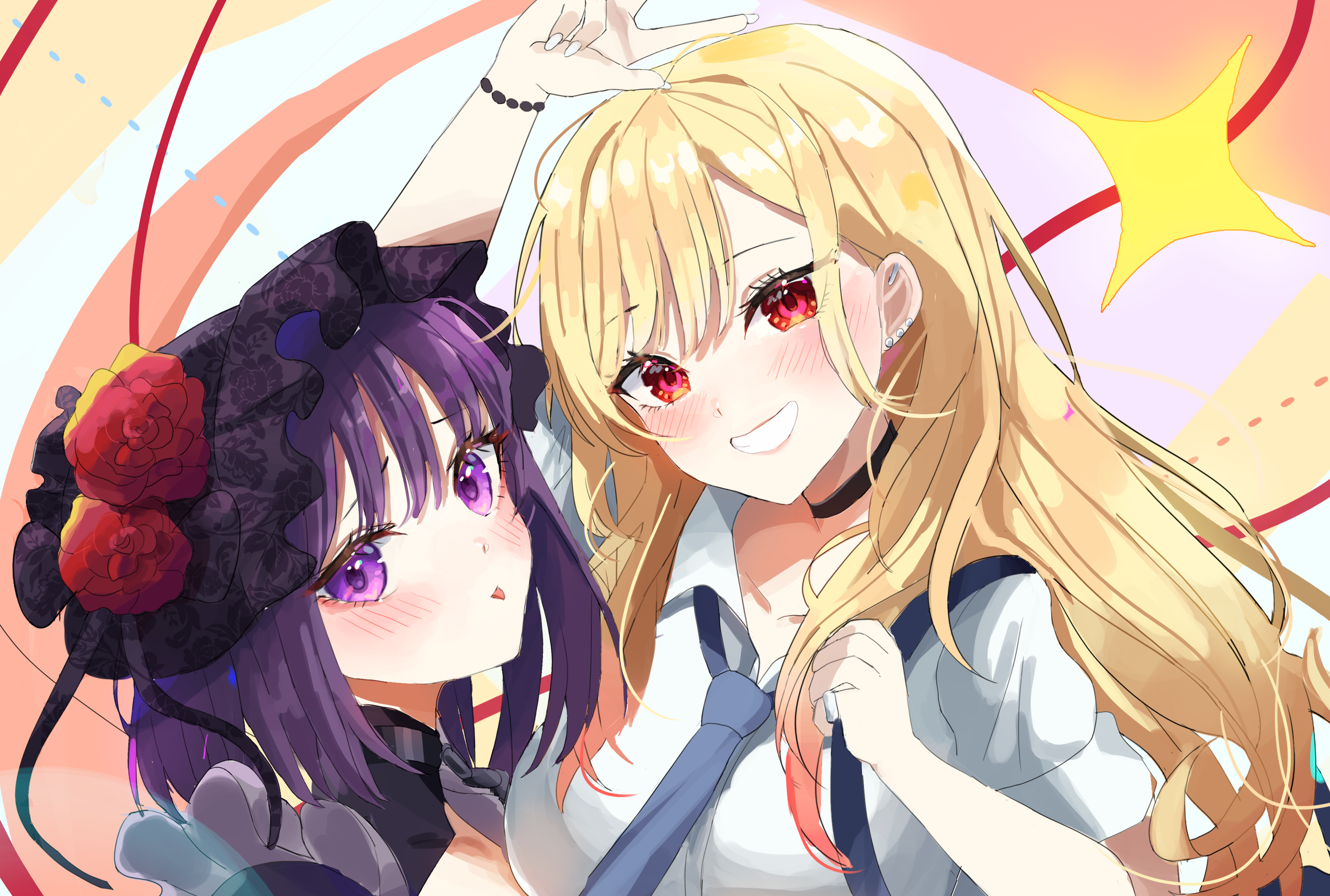 Marin Kitagawa and Wakana Gojo from My Dress-Up Darling HD Wallpaper