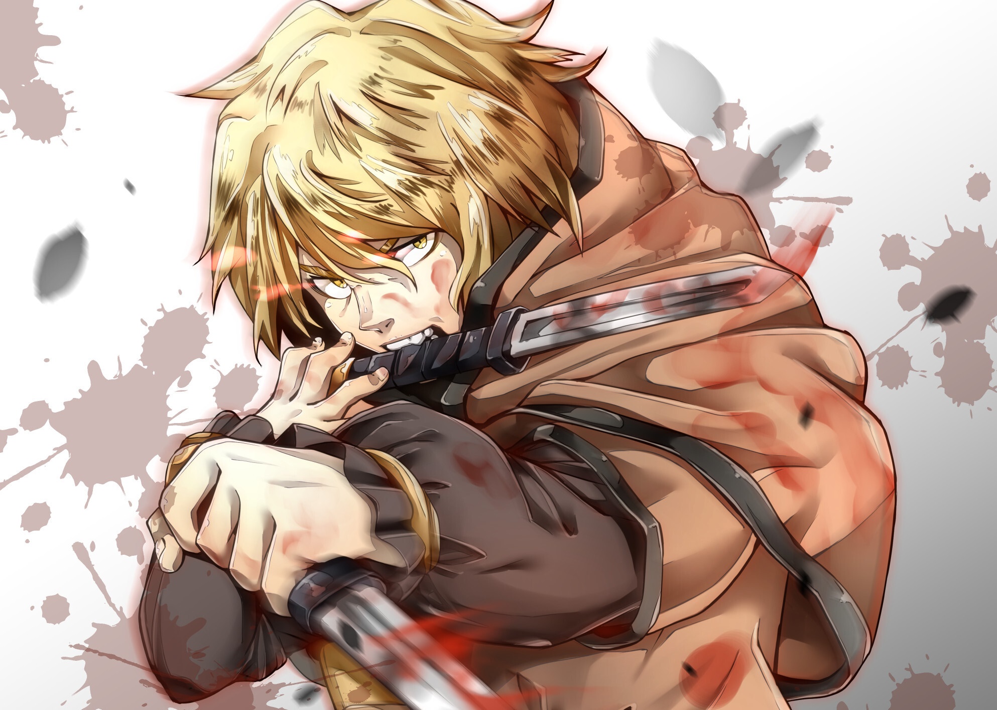 Thorfinn from Vinland Saga with sword HD Wallpaper