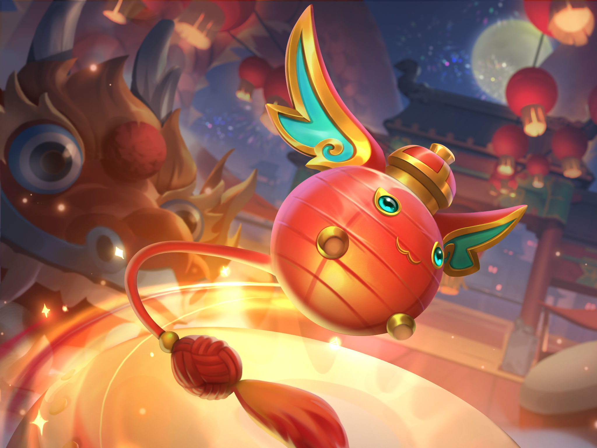 Lucky Lantern Dango from League of Legends HD Wallpaper