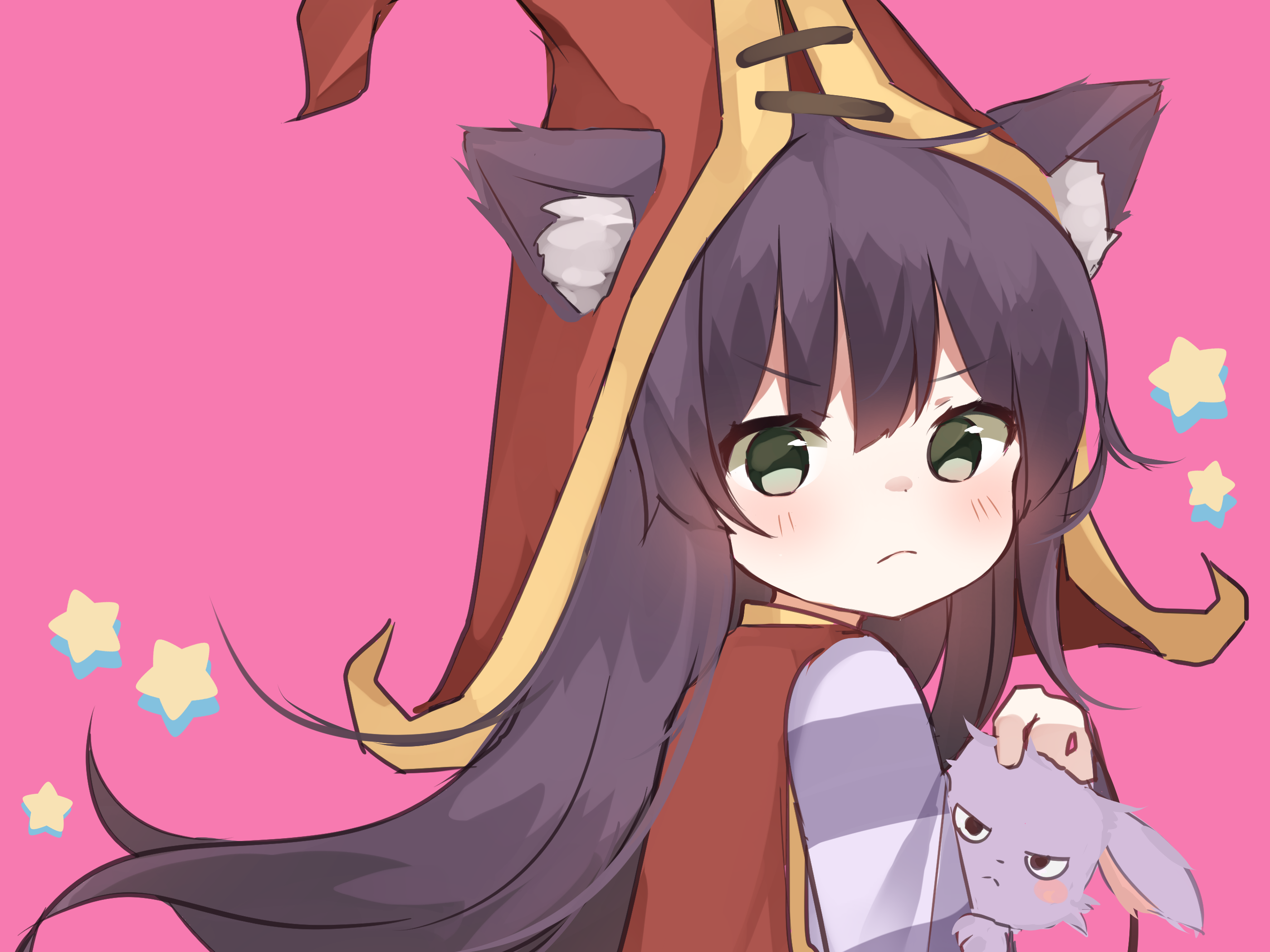 Lulu from League of Legends with a toy HD Wallpaper