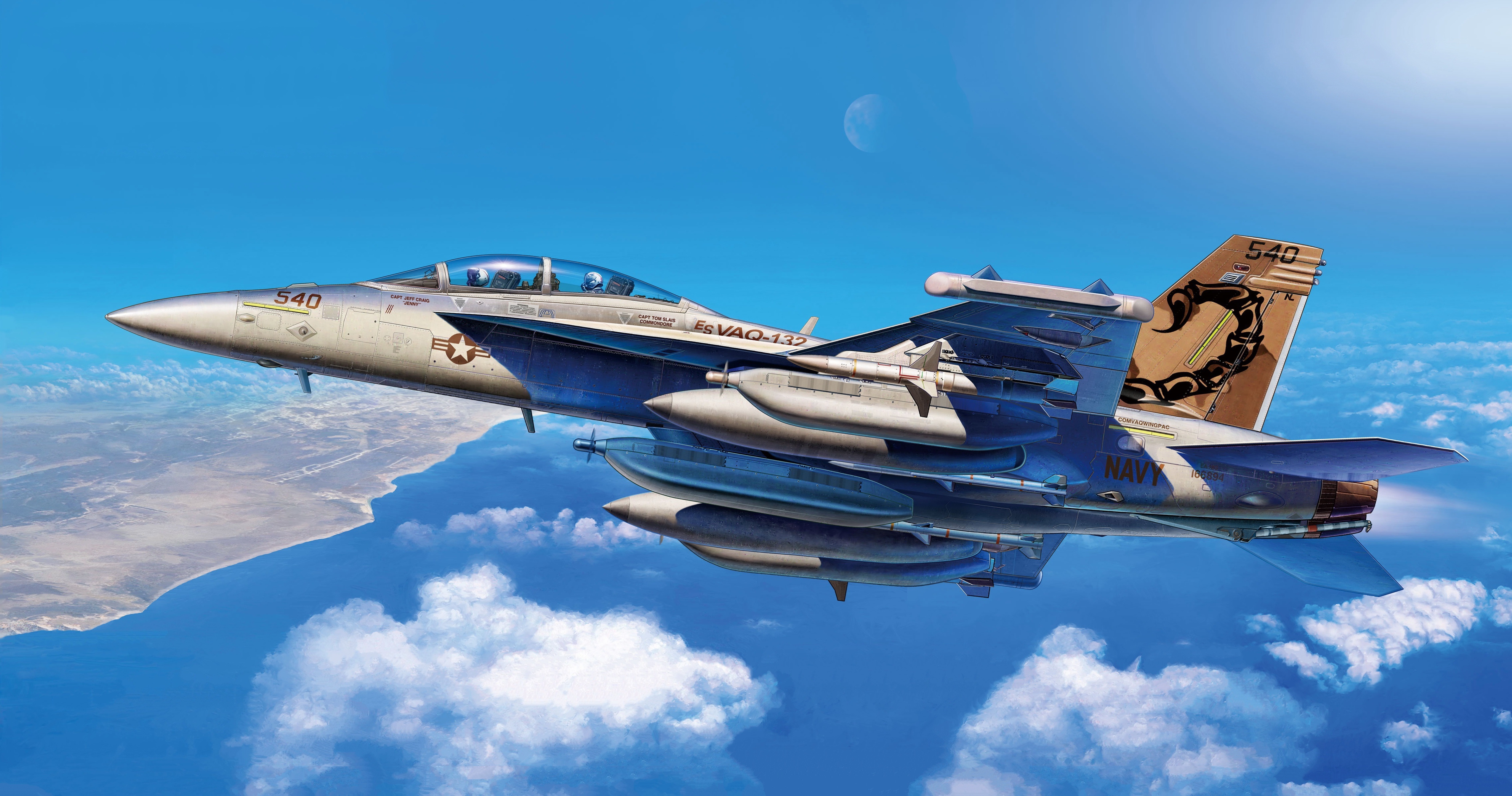 Boeing F/A-18E/F Super Hornet 4K HD Wallpaper