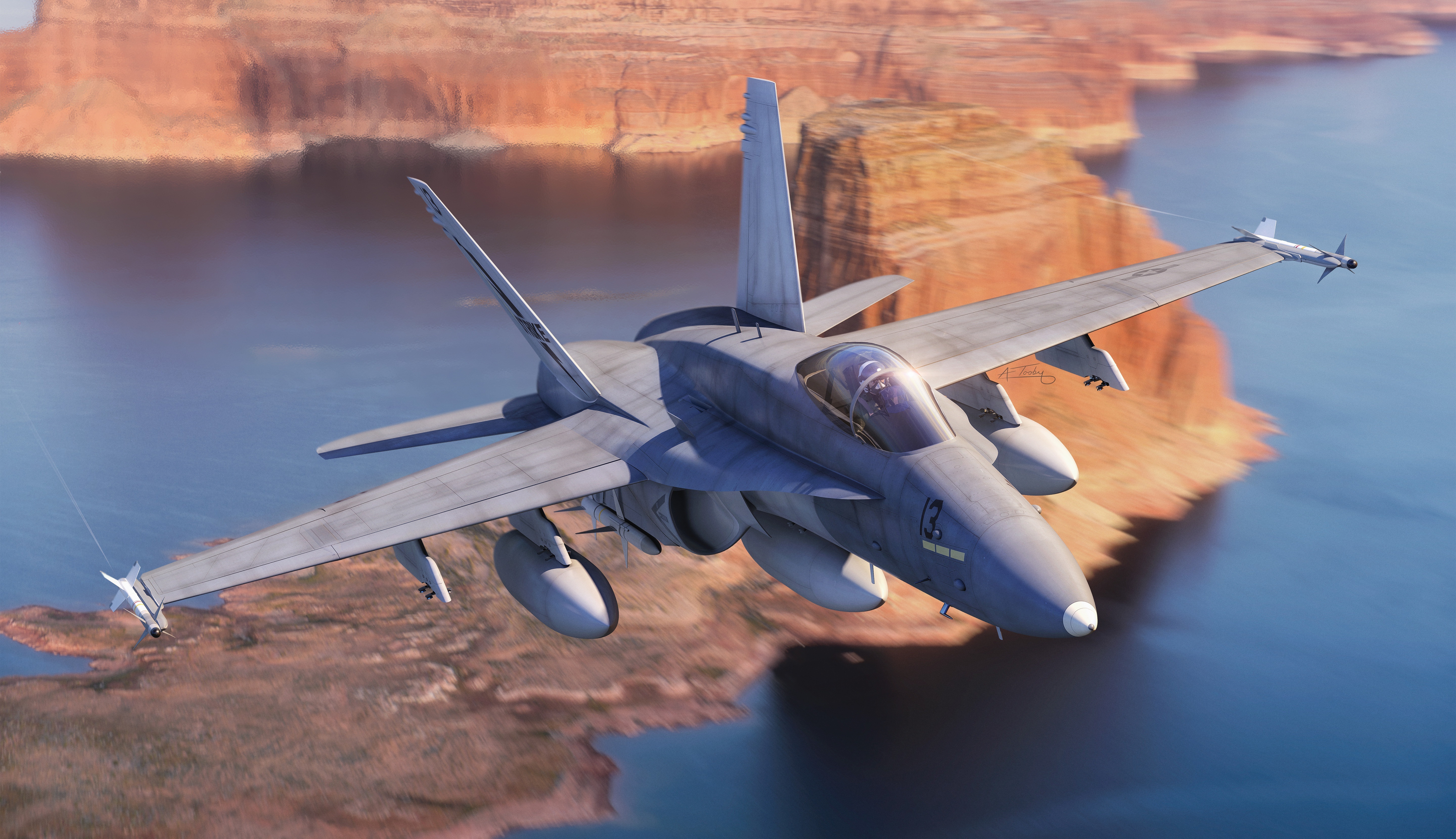 McDonnell Douglas F/A-18 Hornet 4K HD Wallpaper