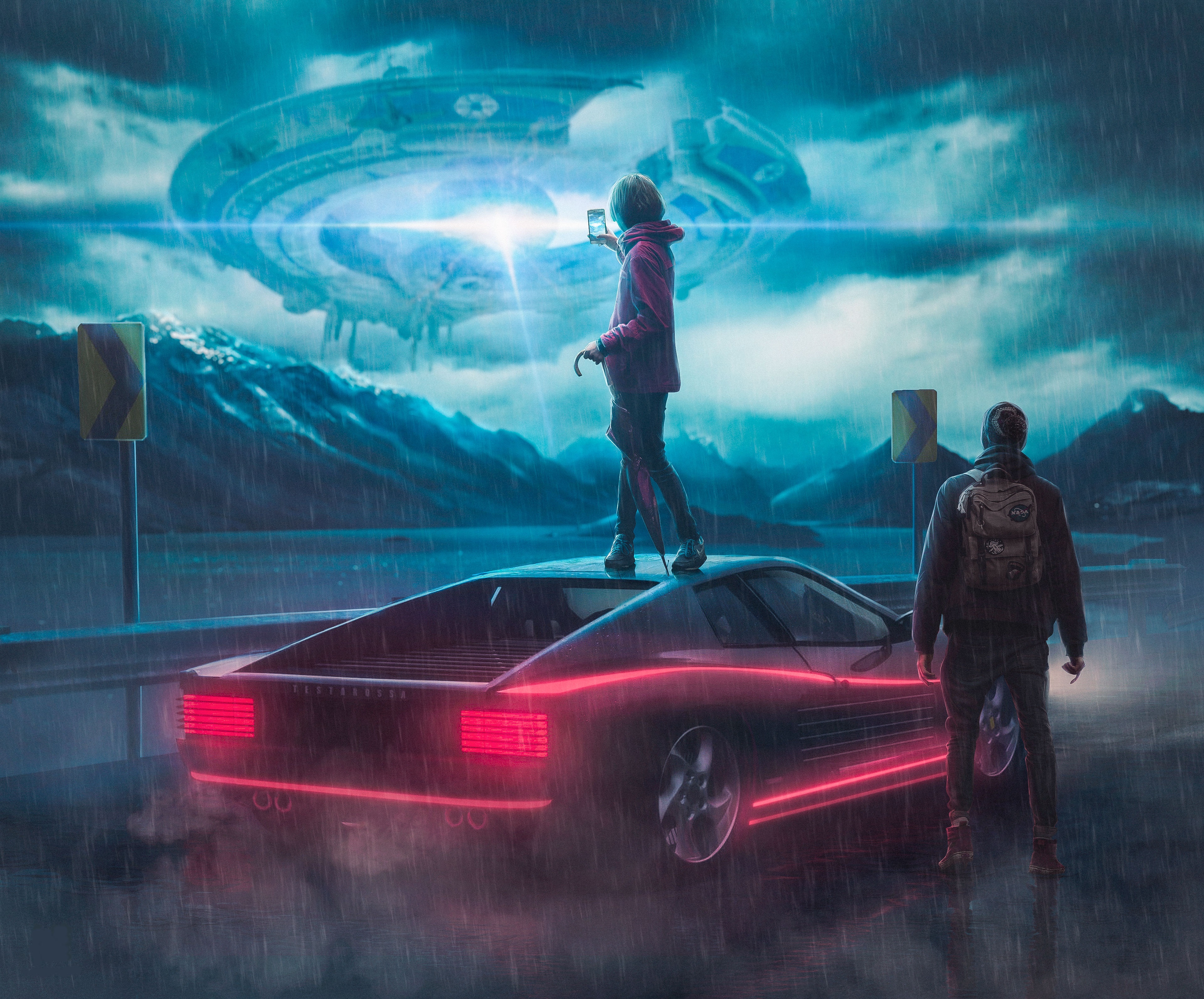 Sci Fi UFO 4K Spaceship HD Wallpaper