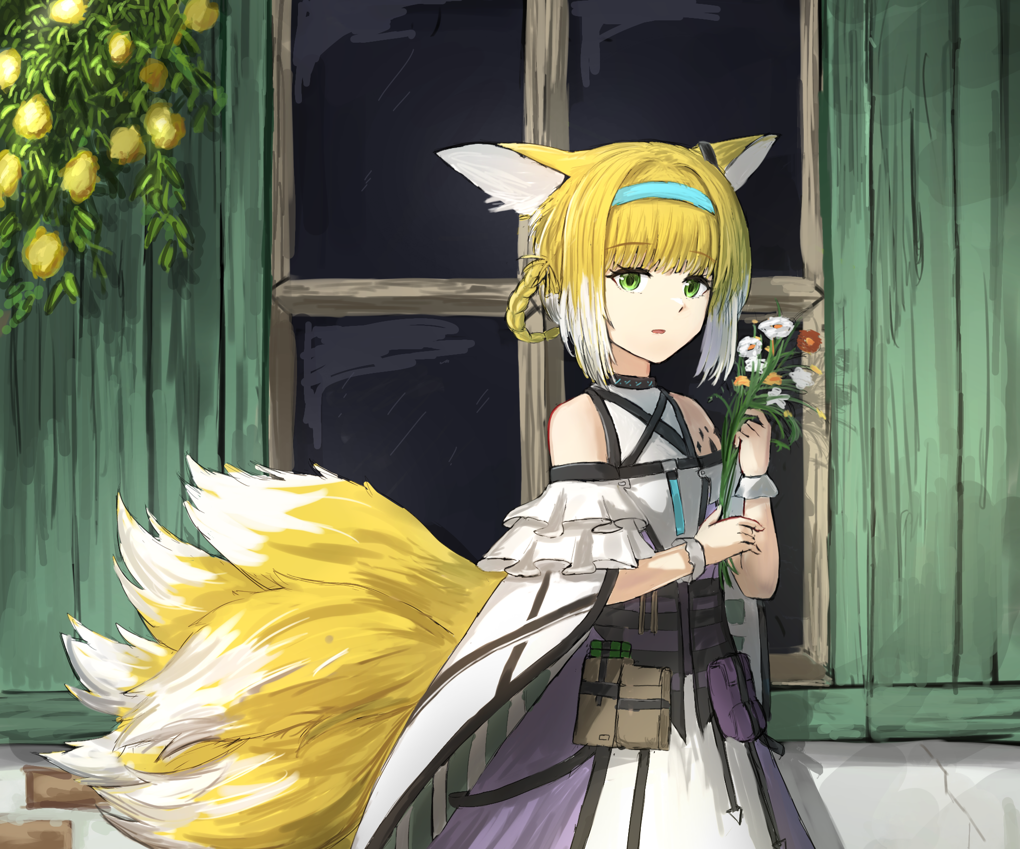 Suzuran from Arknights HD Wallpaper