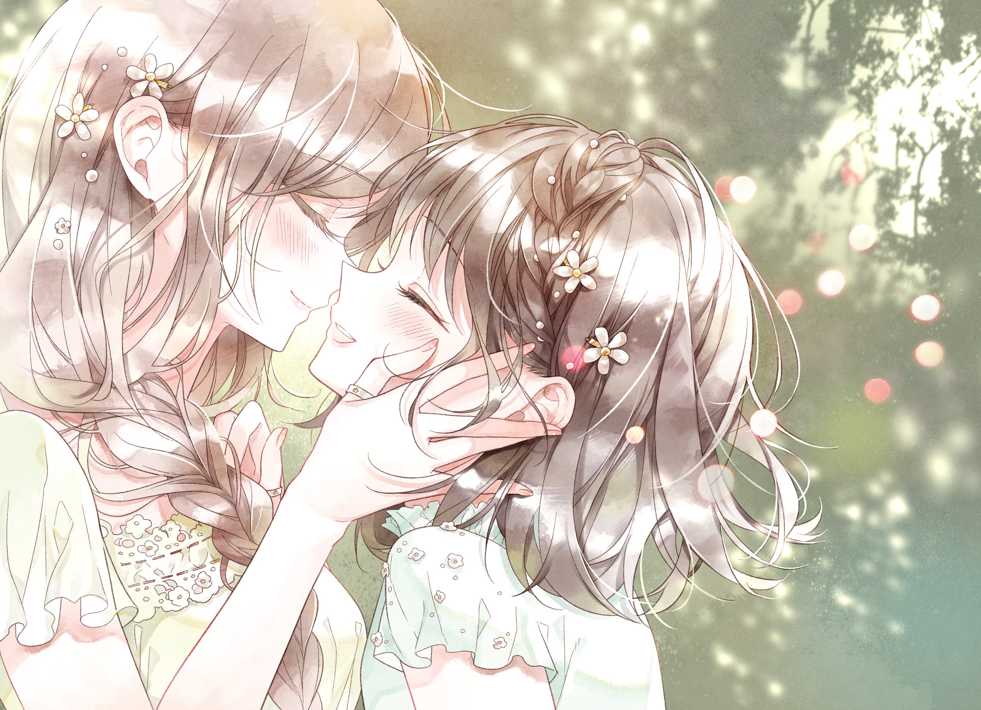 Sakurako Kawawa and Kasumi Yamabuki from Futaribeya HD Wallpaper