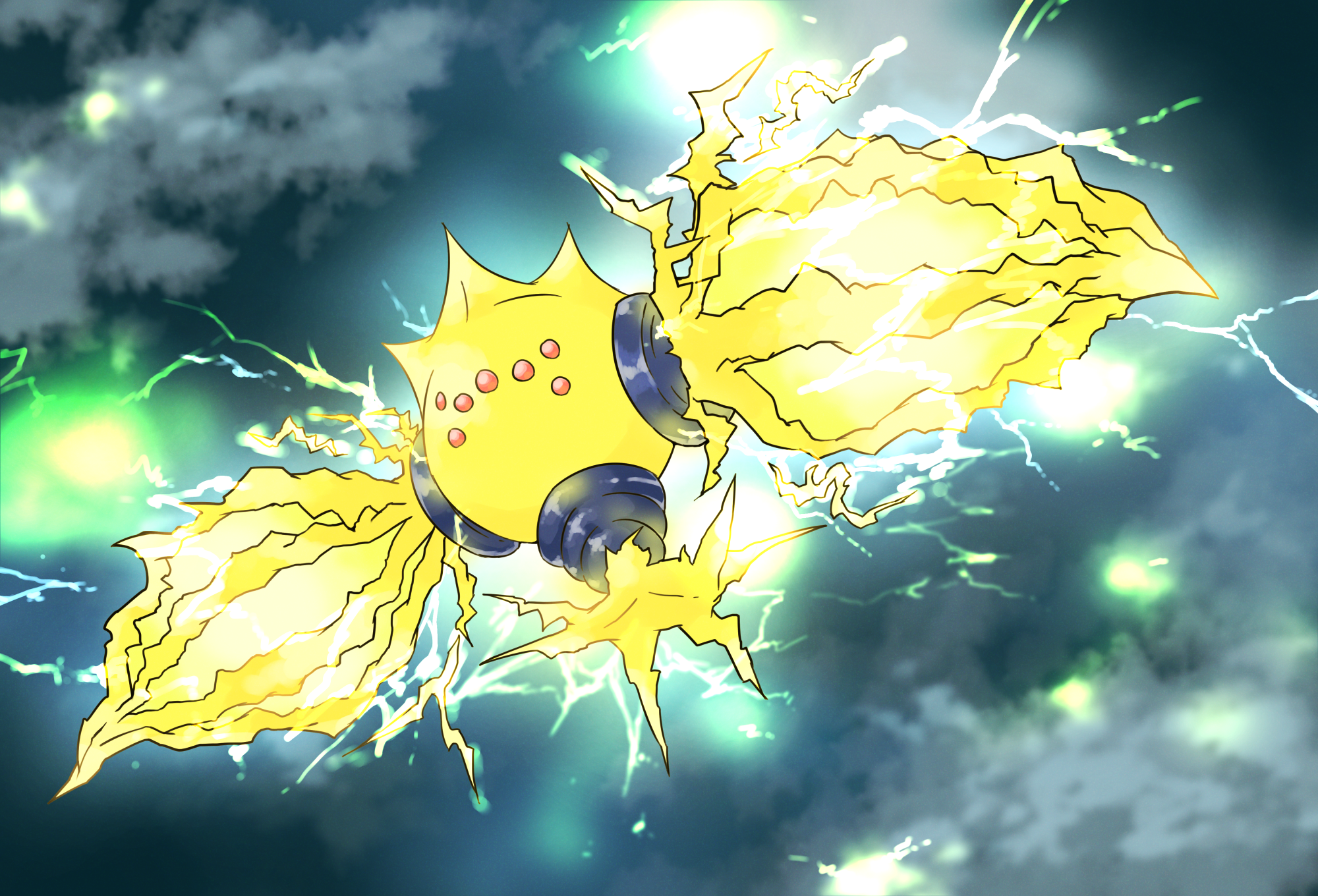 Regieleki from Pokémon generating electricity HD Wallpaper