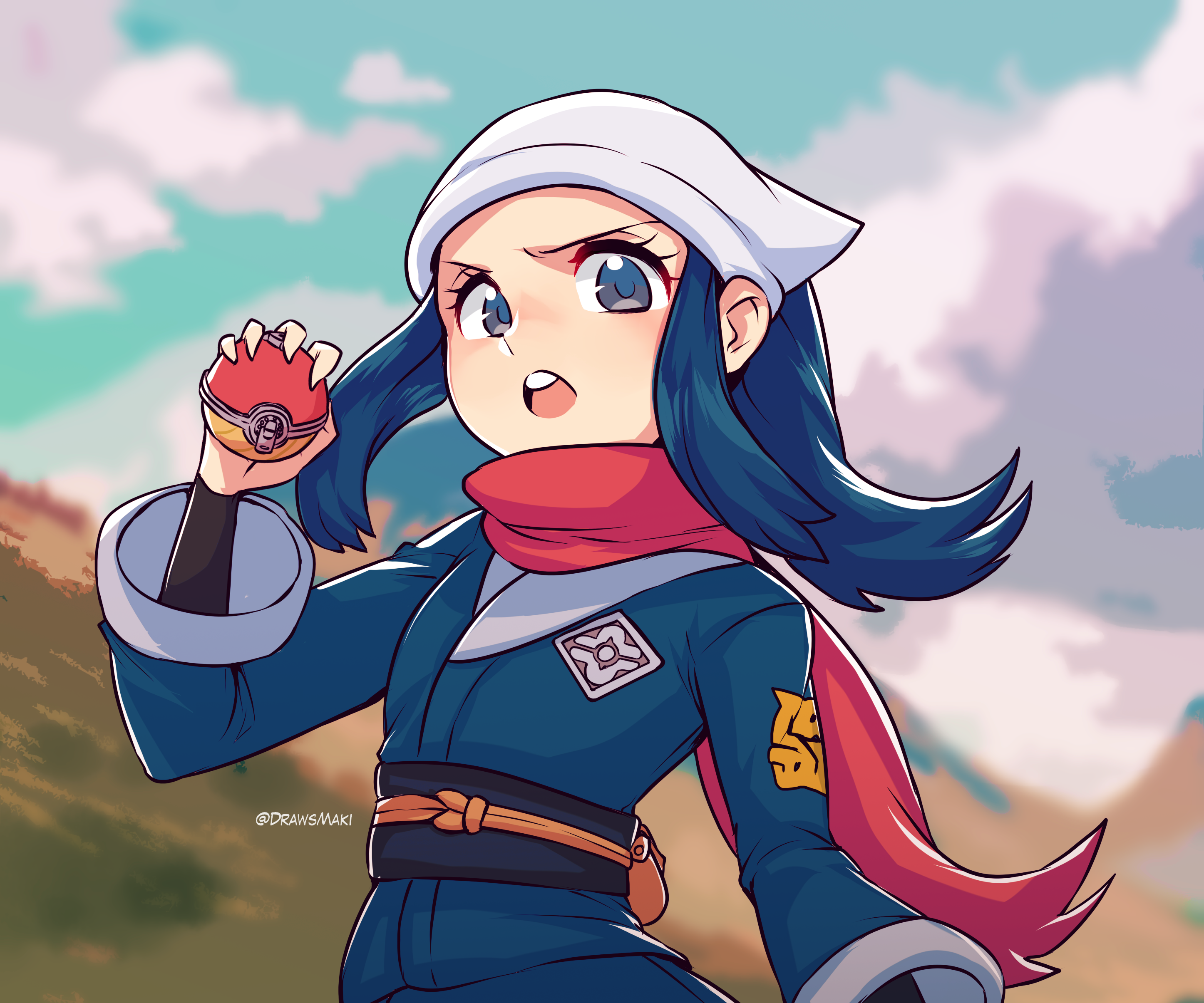 Akari from Pokémon Legends: Arceus HD Wallpaper