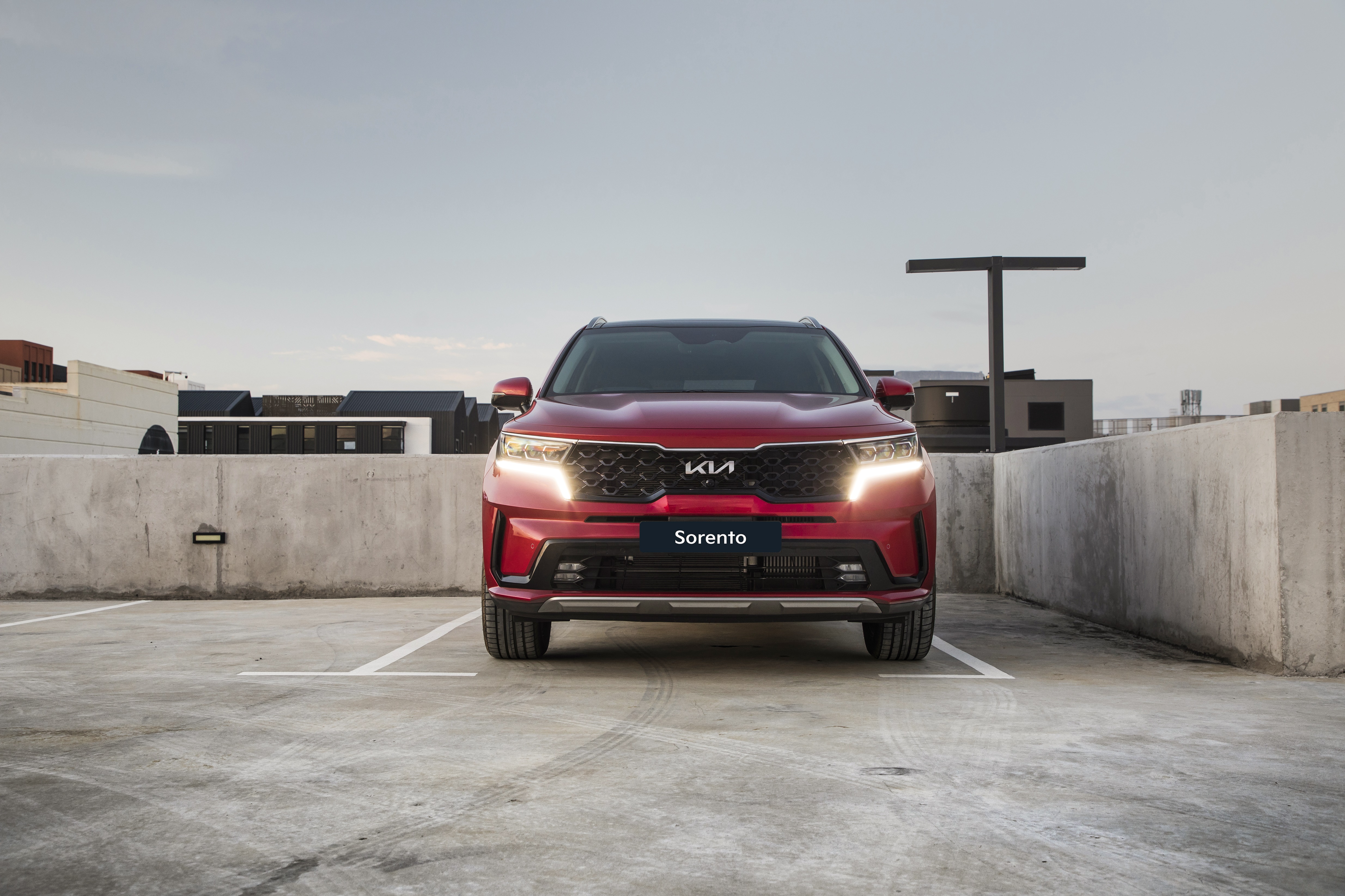 Red Kia Sorento SUV 4K HD Wallpaper