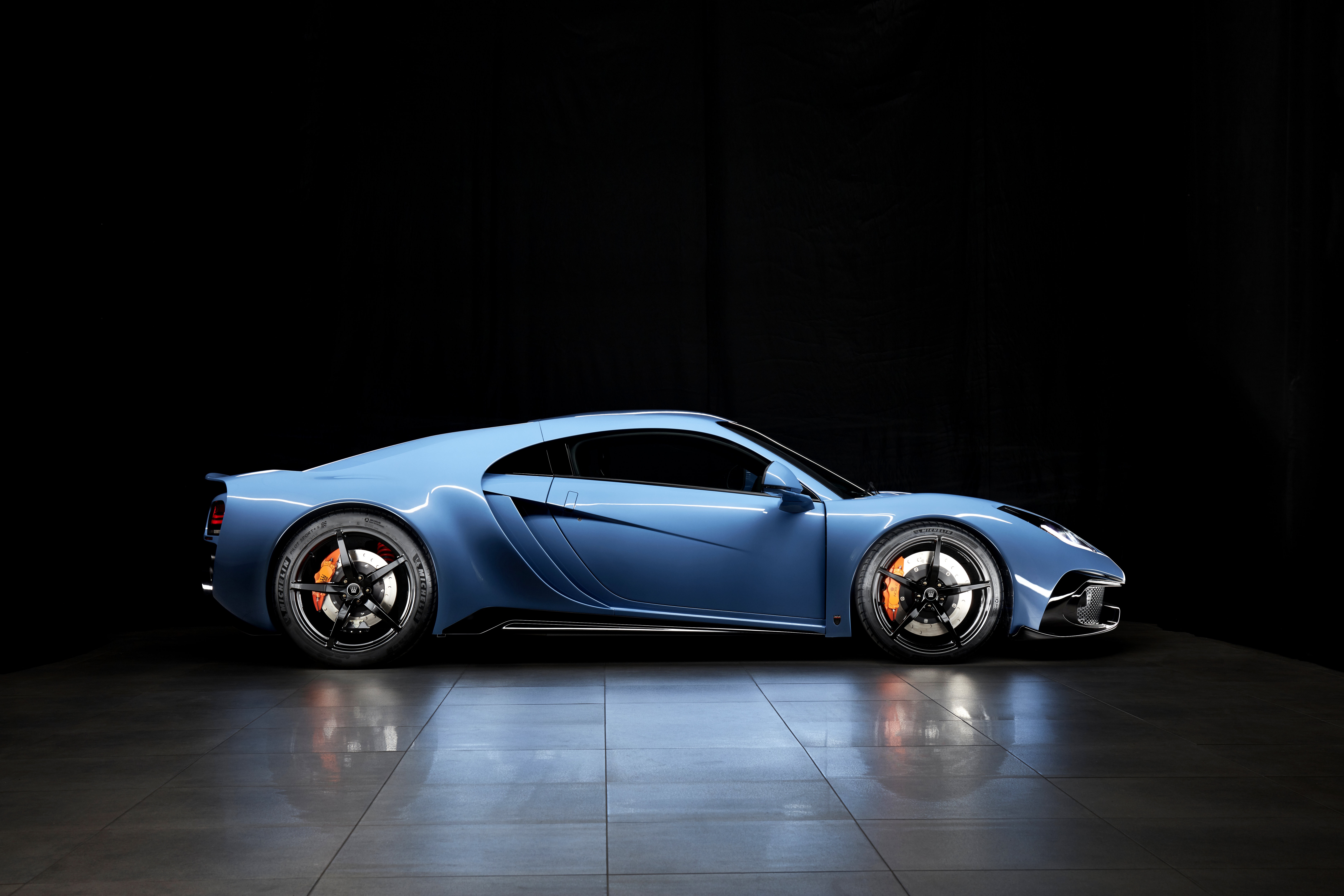 Noble M500 Supercar in Blue HD Wallpaper