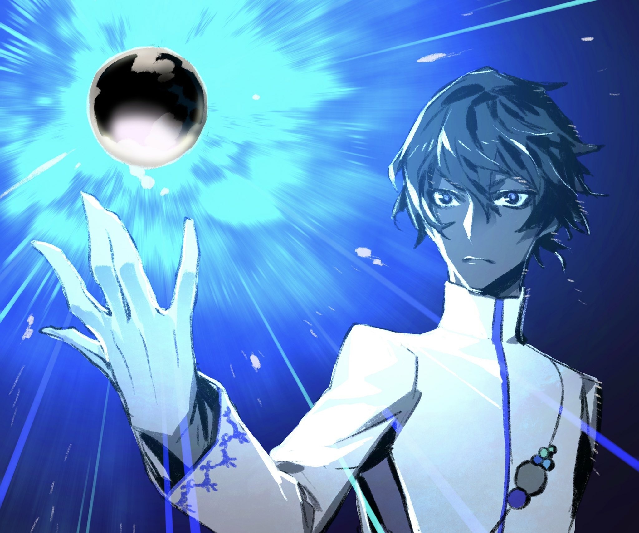 Archer from Fate/Grand Order holding a sphere HD Wallpaper