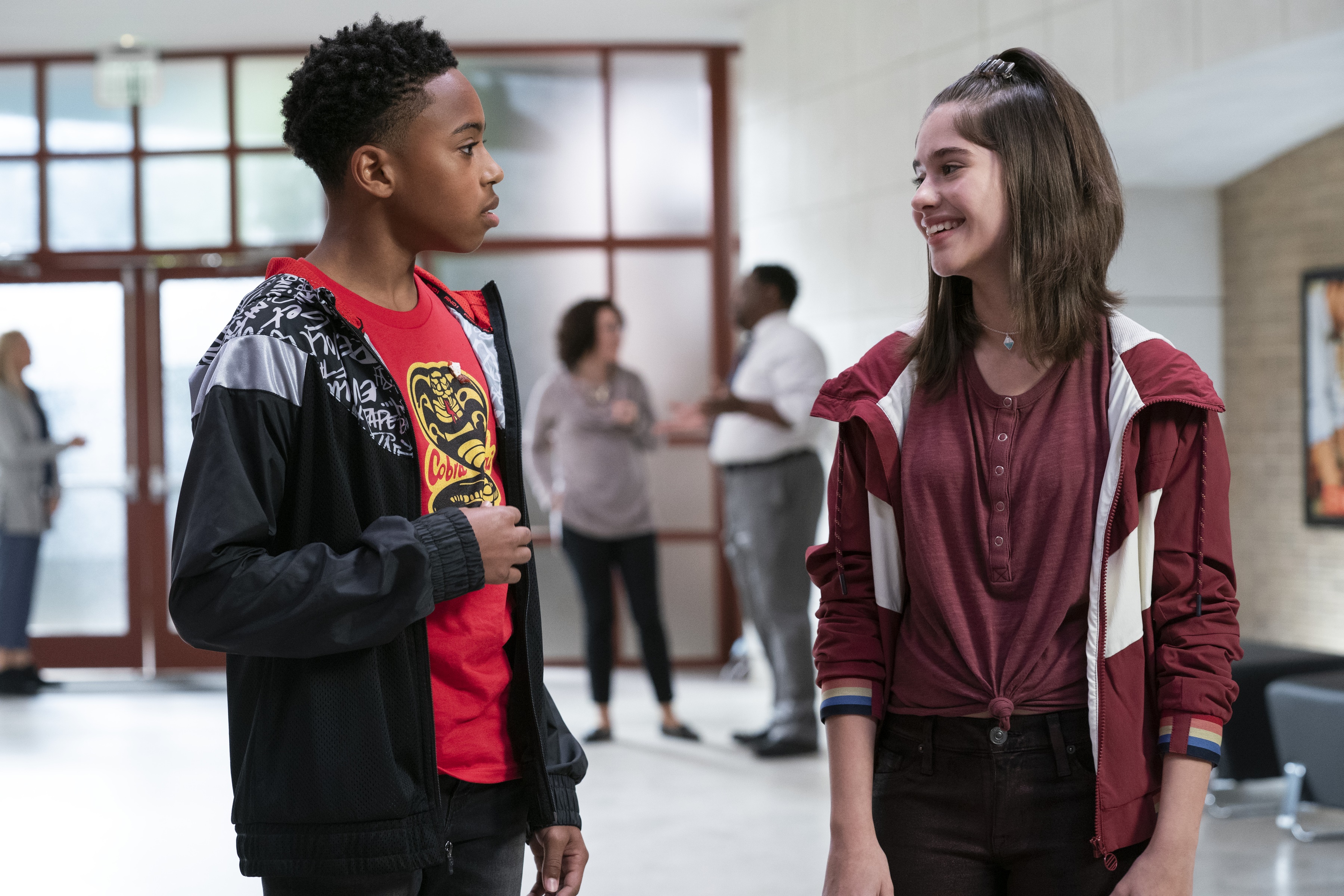 Miguel Diaz and Tory Nichols from Cobra Kai HD Wallpaper