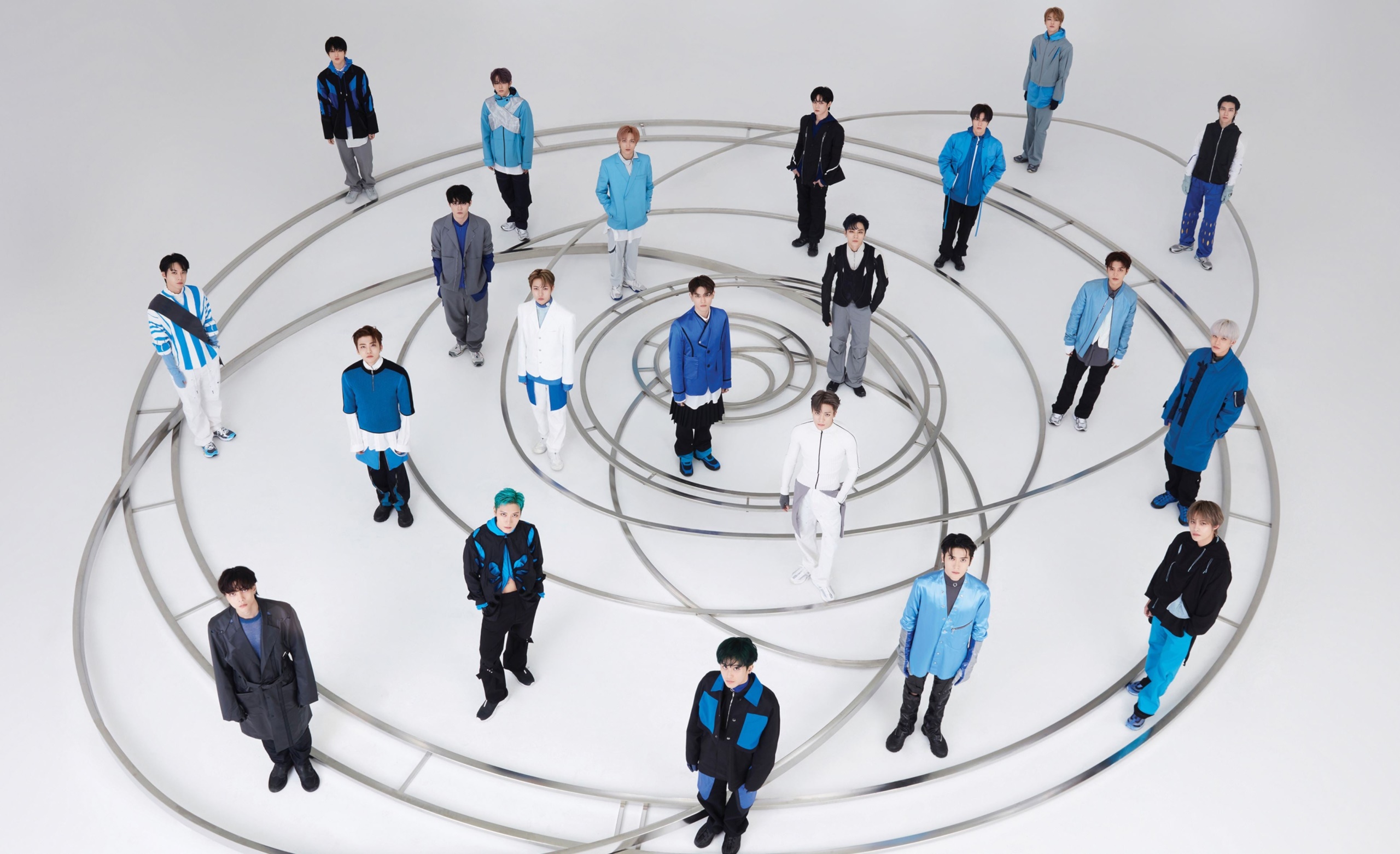 NCT members standing in a circle HD Wallpaper