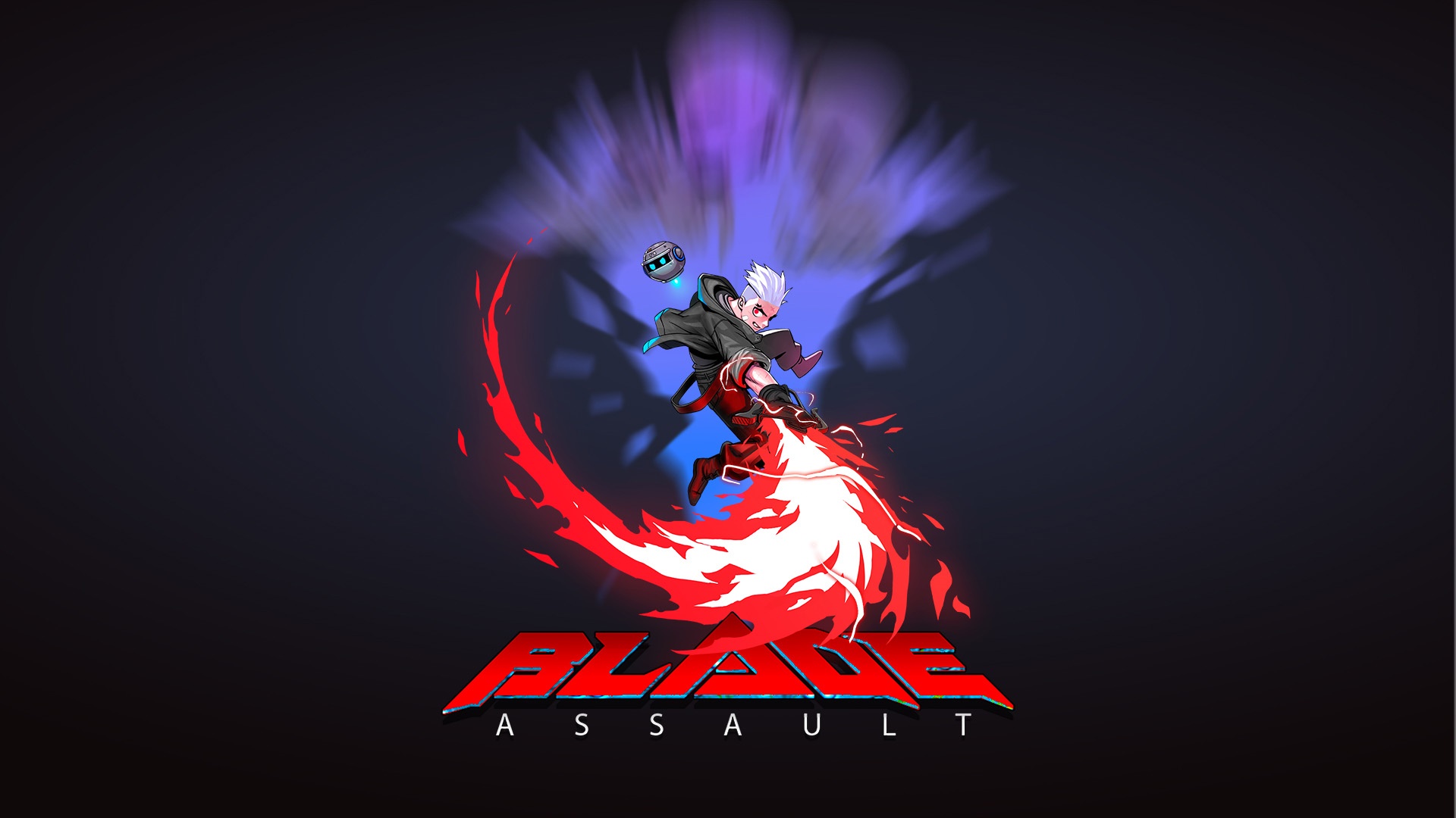 Blade Assault video game logo with character HD Wallpaper