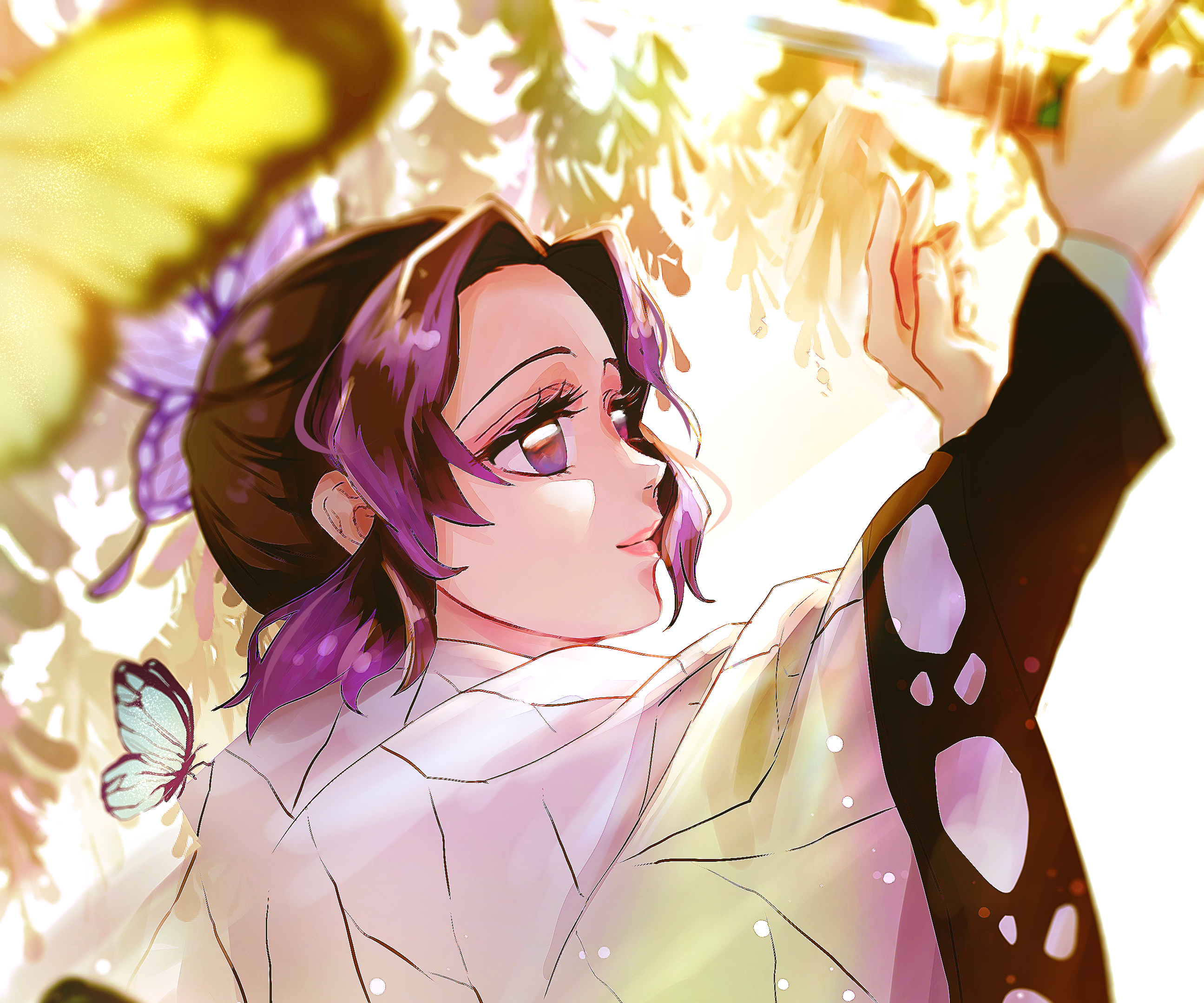 Shinobu Kochou from Demon Slayer: Kimetsu No Yaiba HD Wallpaper