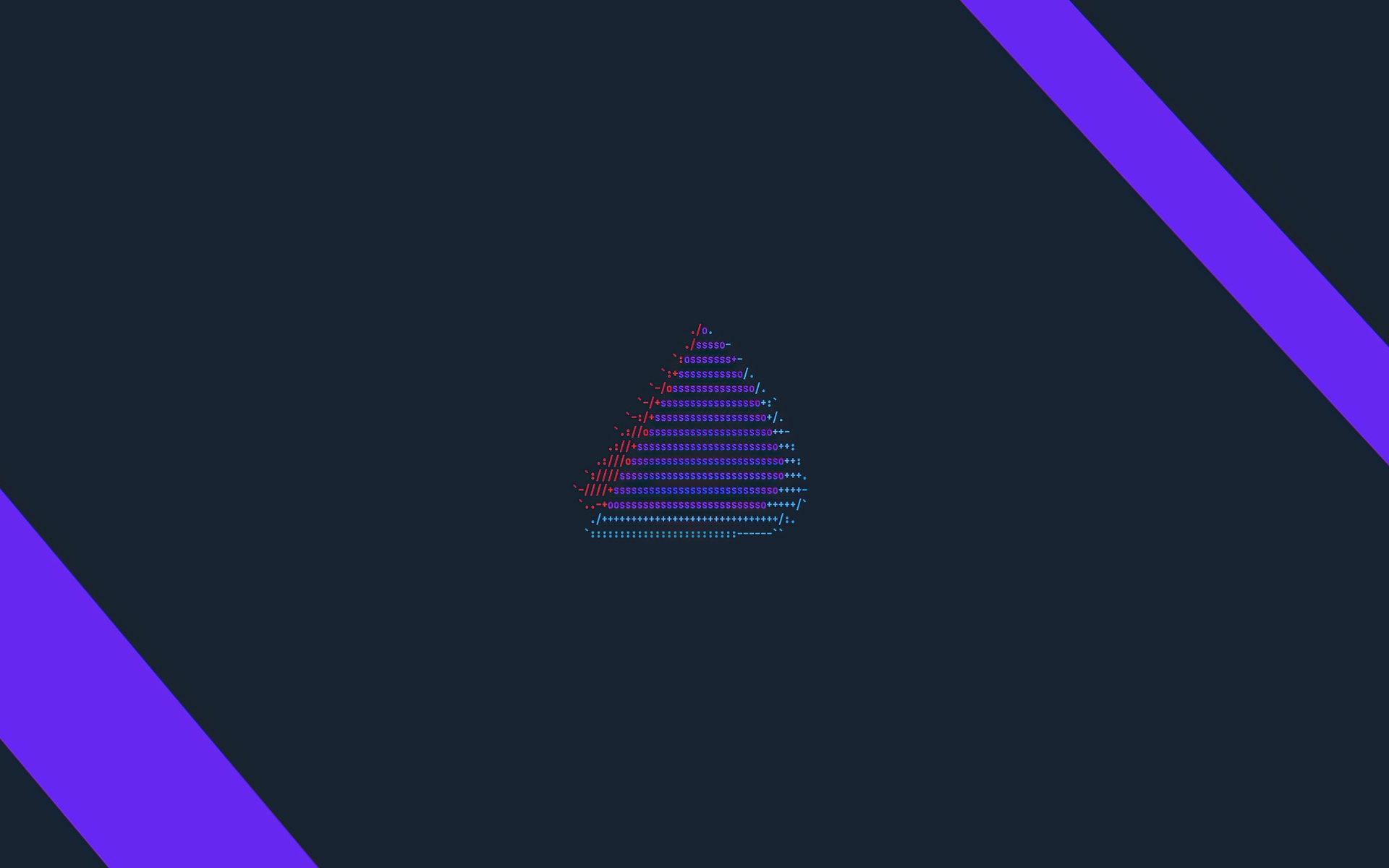 Minimalist Linux wallpaper with abstract triangle HD Wallpaper