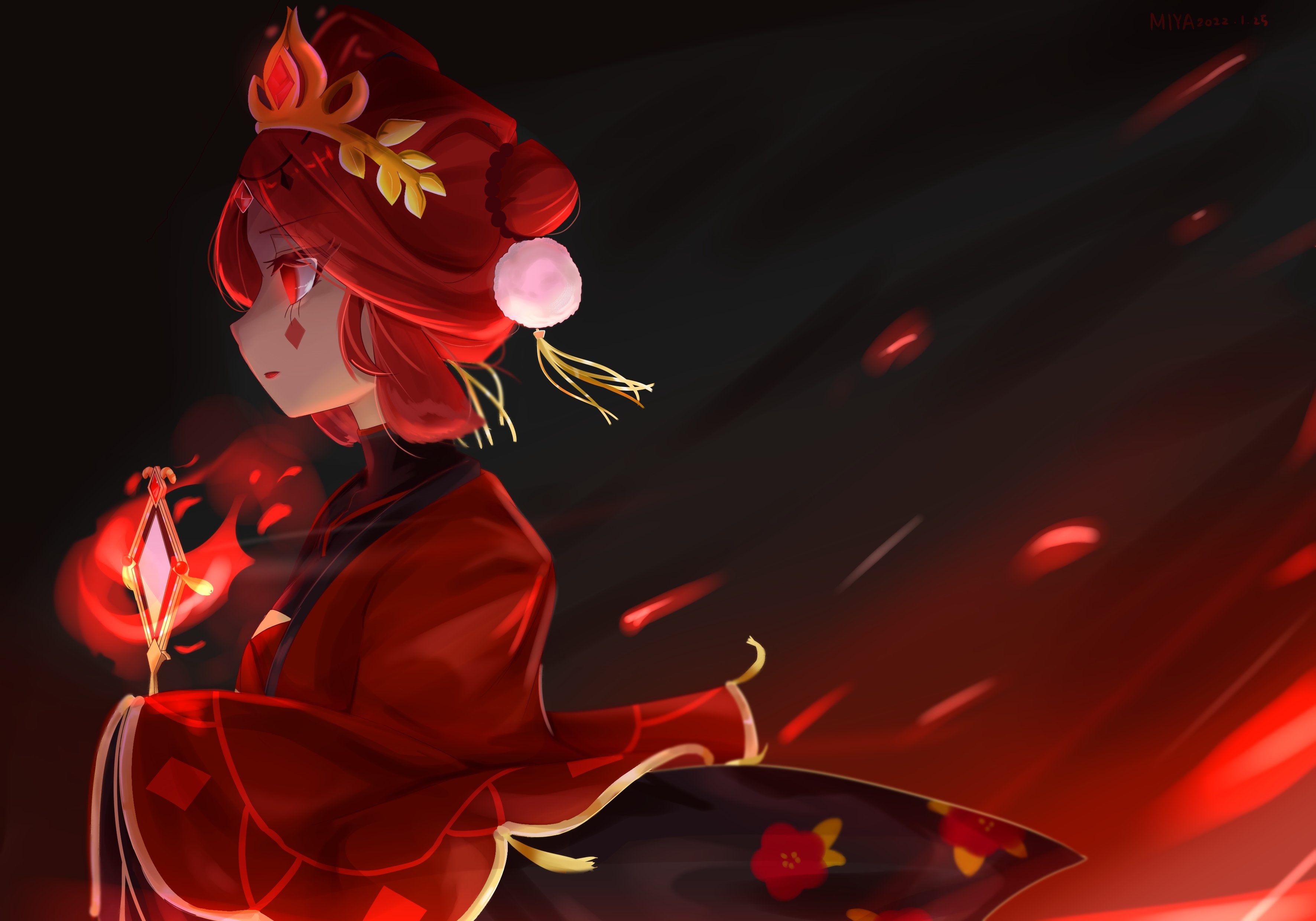 Pomegranate Cookie from Cookie Run: OvenBreak HD Wallpaper