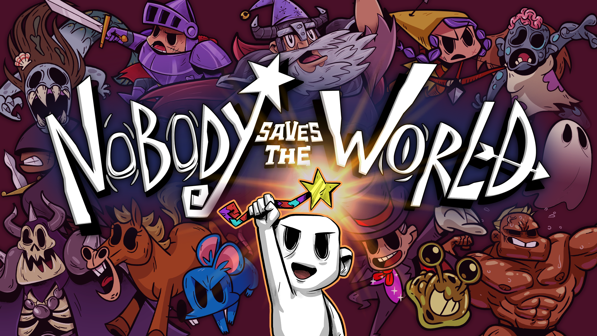 Nobody Saves The World game title art HD Wallpaper