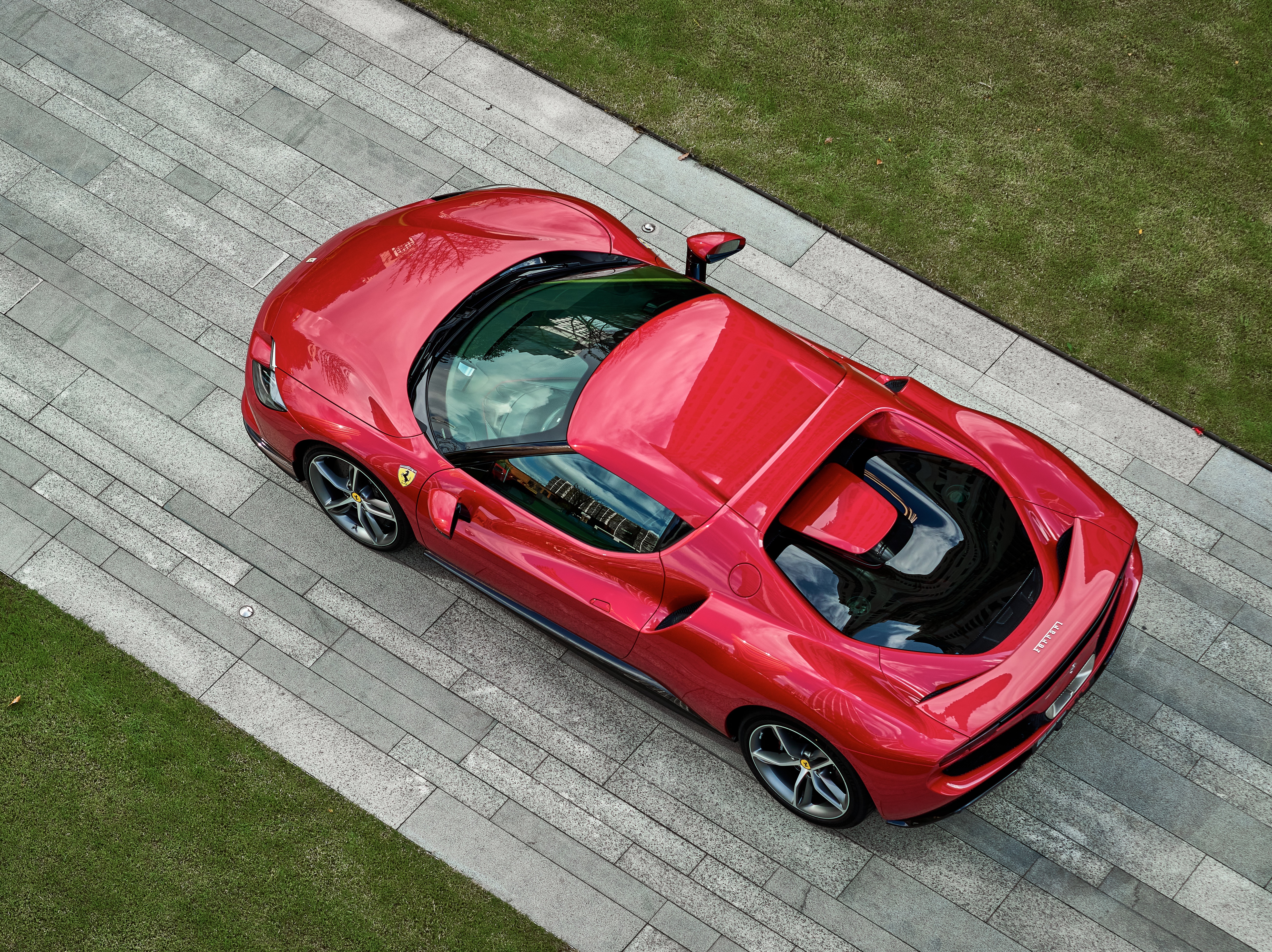 Red Ferrari 296 GTB Supercar 4K HD Wallpaper