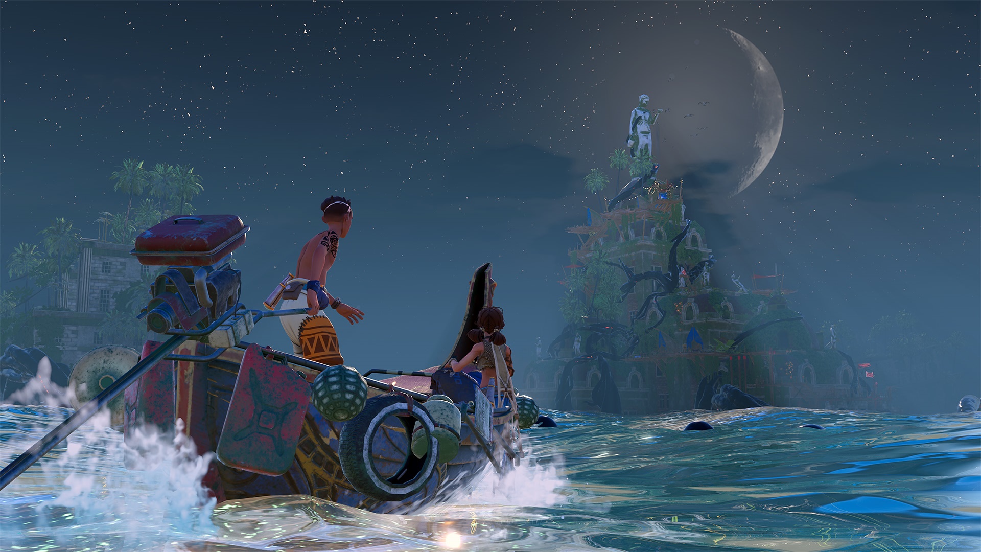 Submerged: Hidden Depths boat at night HD Wallpaper