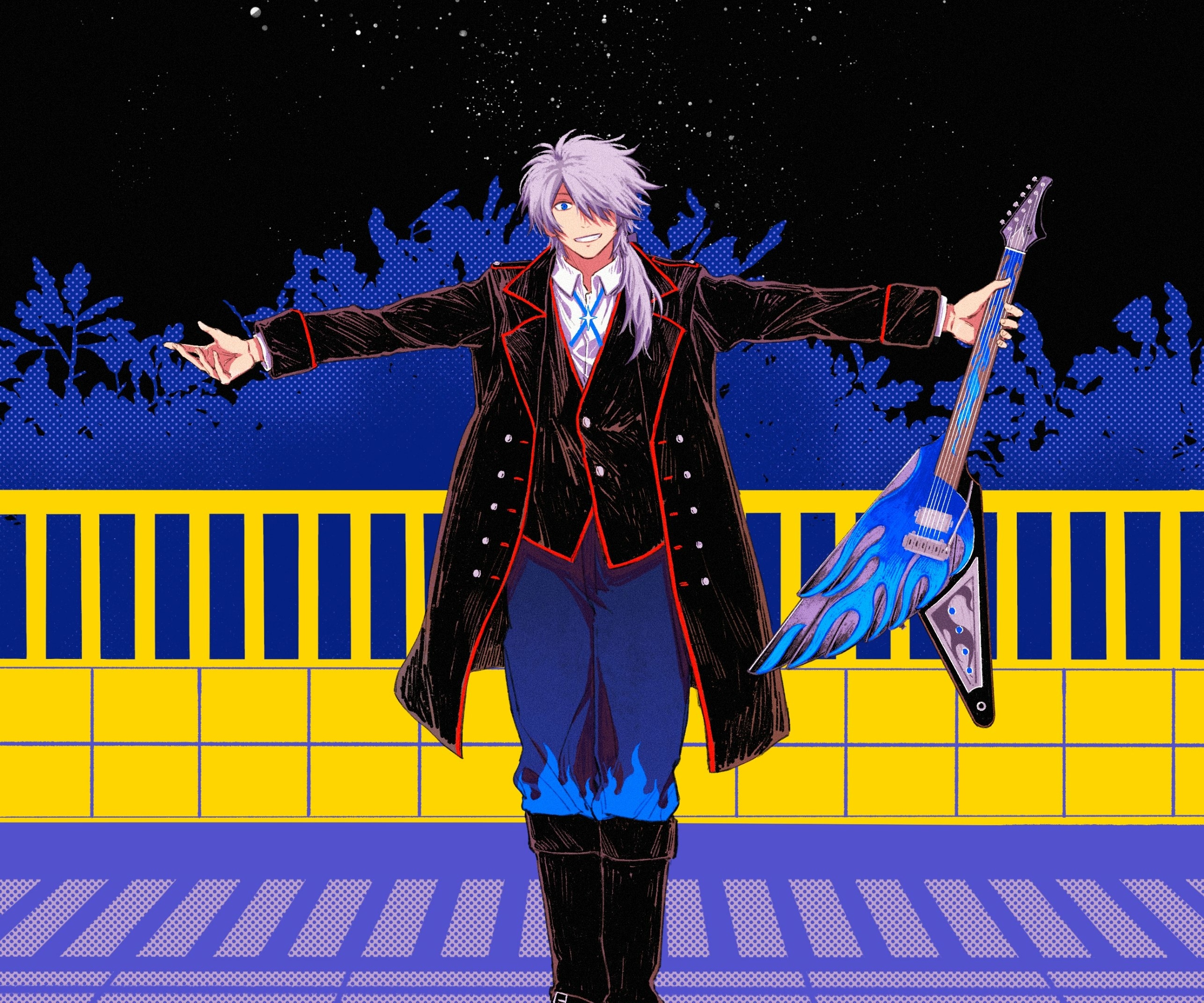 Noël from Sound Horizon with a guitar HD Wallpaper