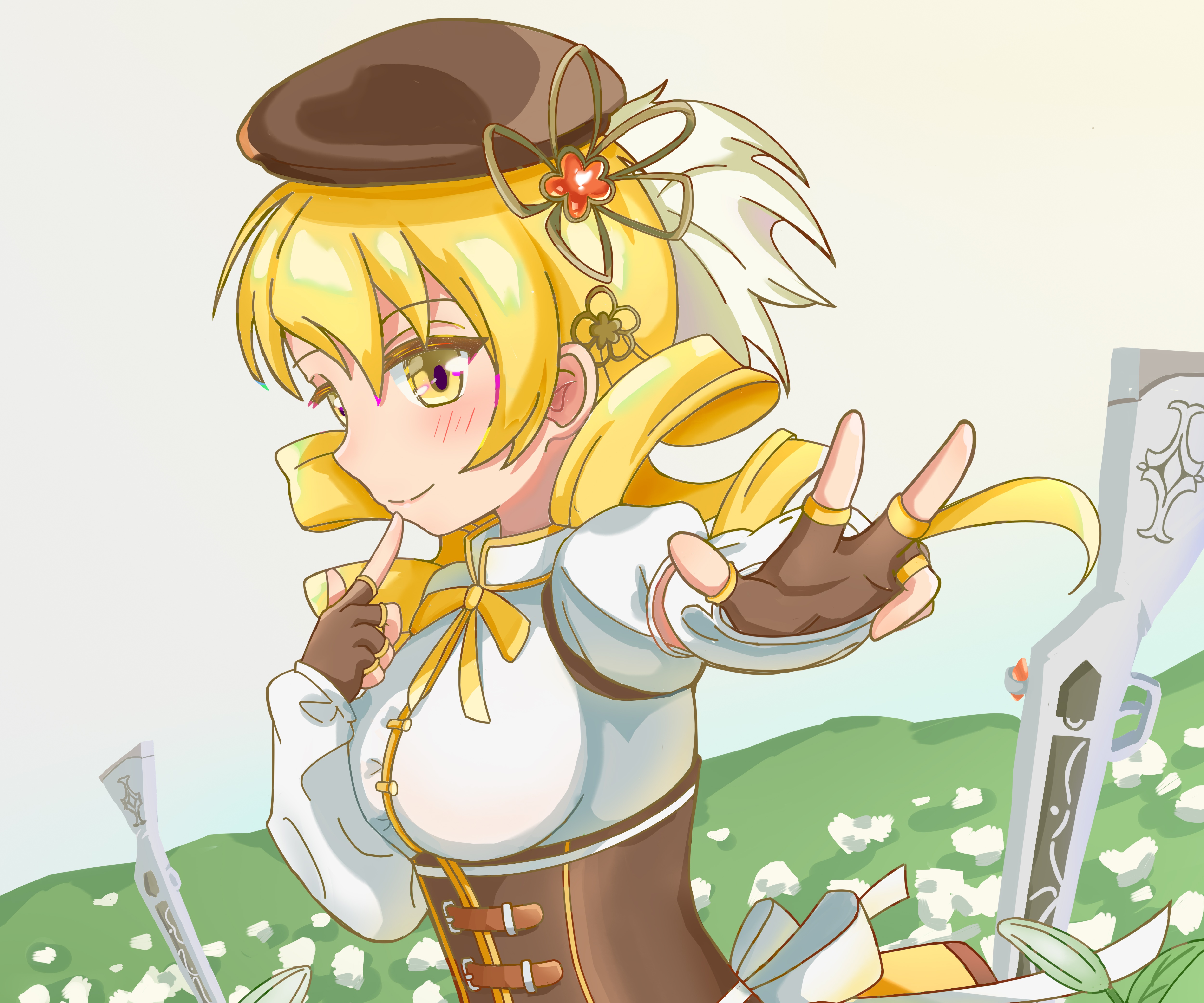 Mami Tomoe from Puella Magi Madoka Magica 4K HD Wallpaper