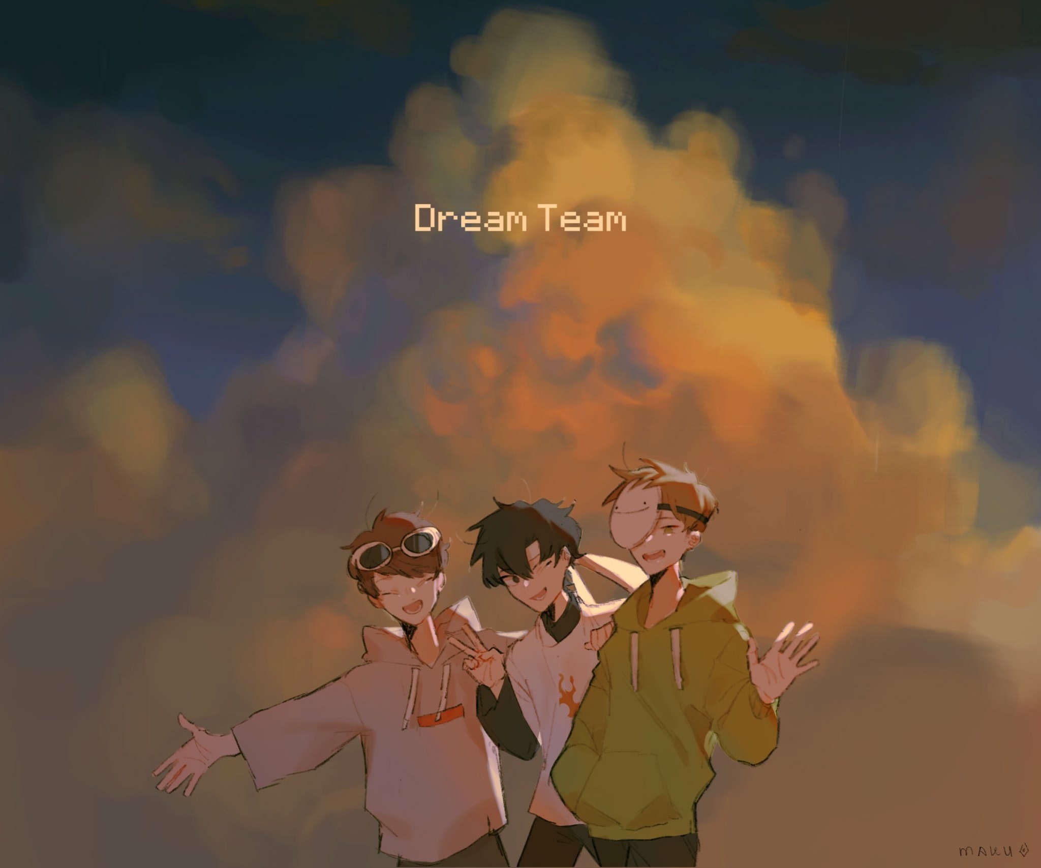 Dream Team from Dream SMP HD Wallpaper